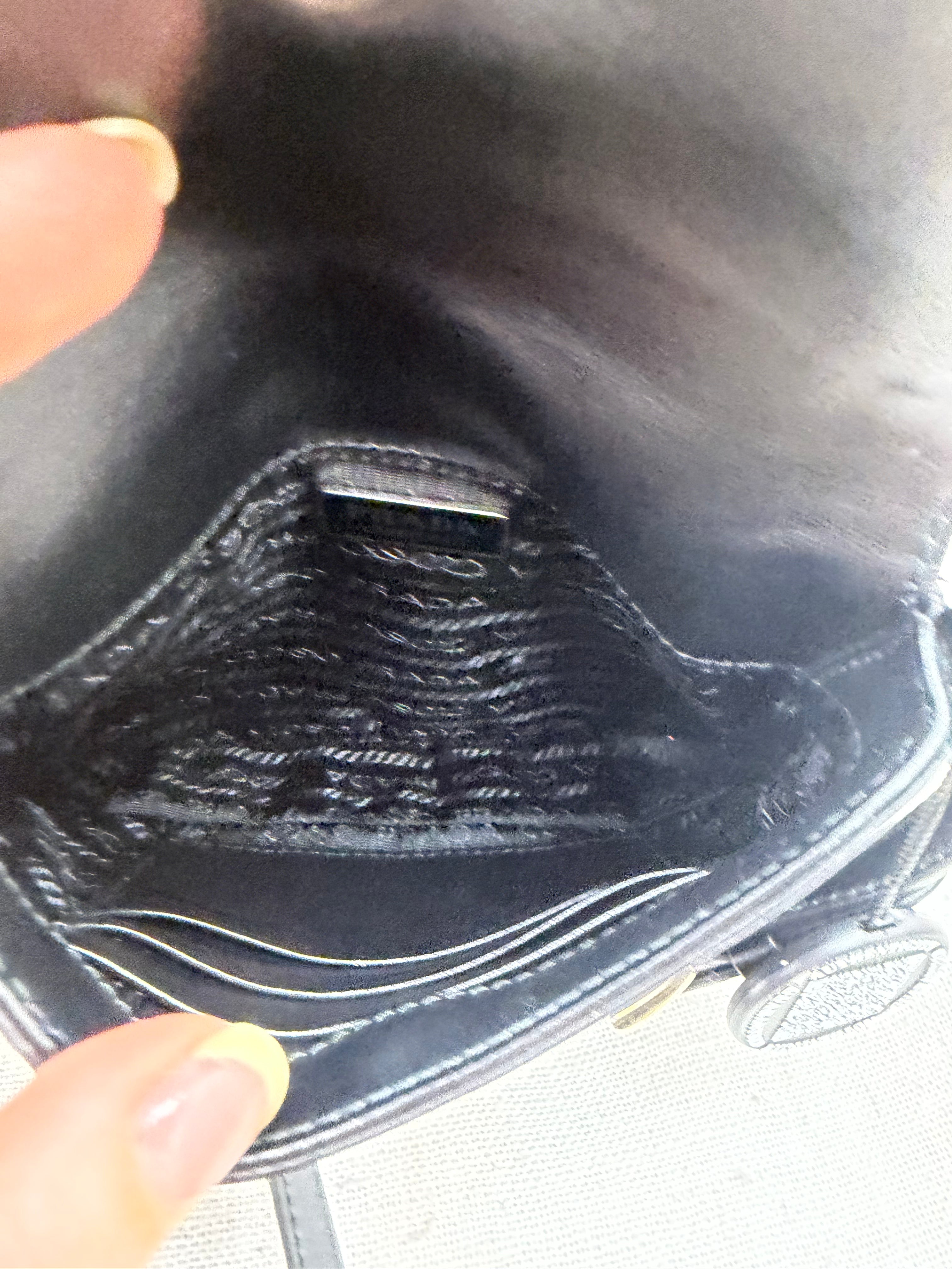 Prada Black Leather Cleo Mini Shoulder Bag