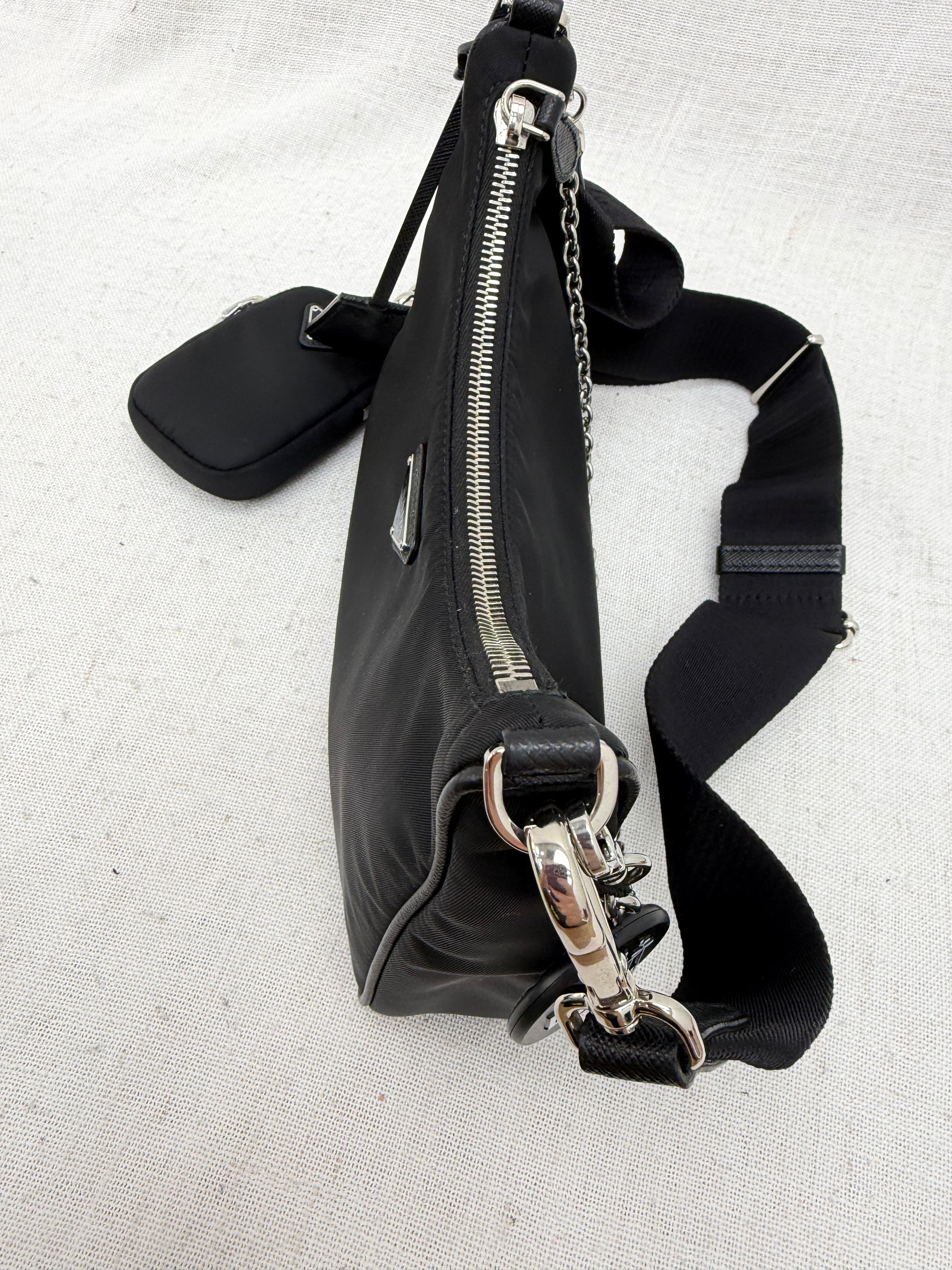 Prada Black Nylon Re-Edition Crossbody