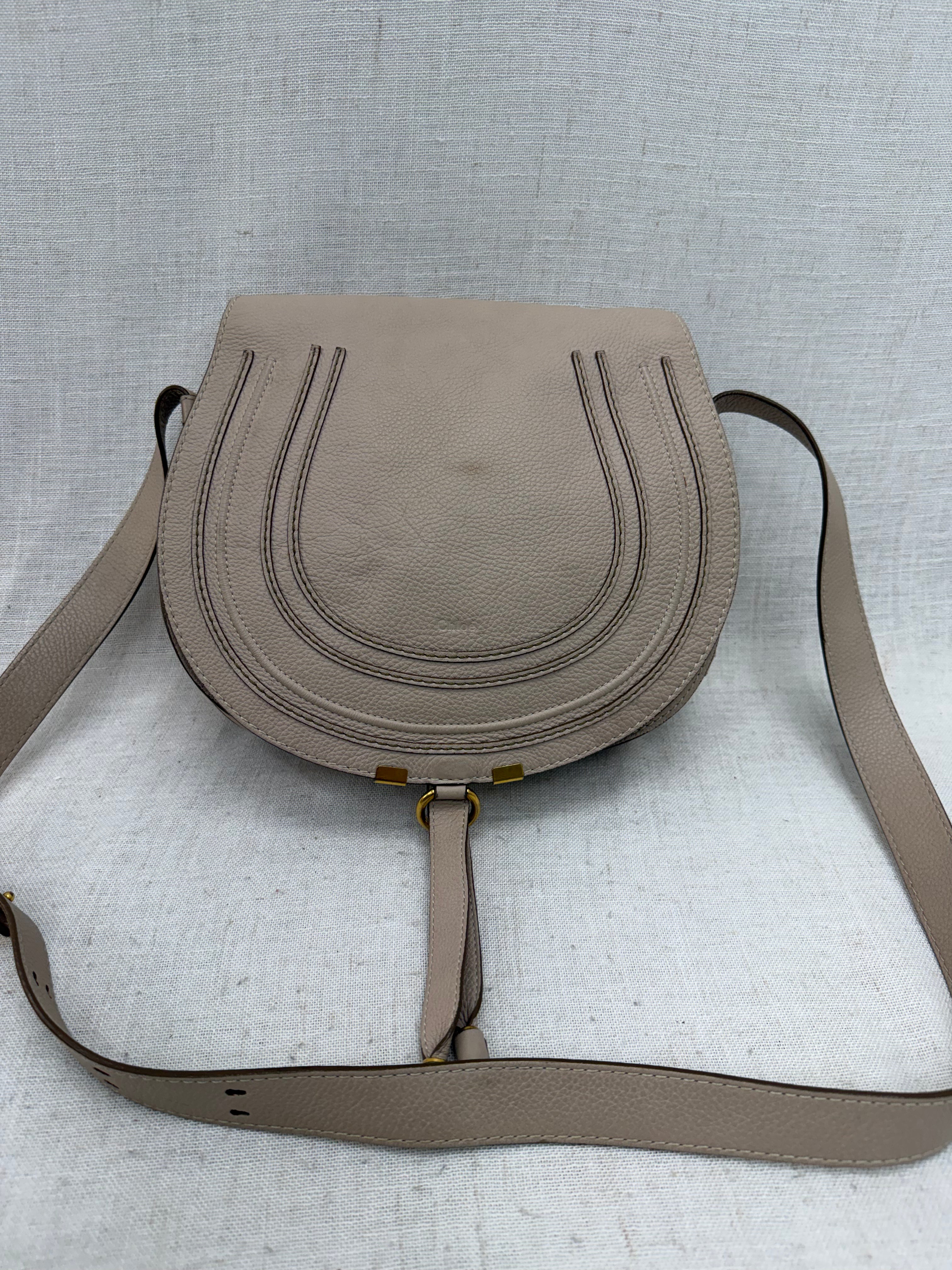 Chloe Nude Calfskin Medium Marcie Crossbody