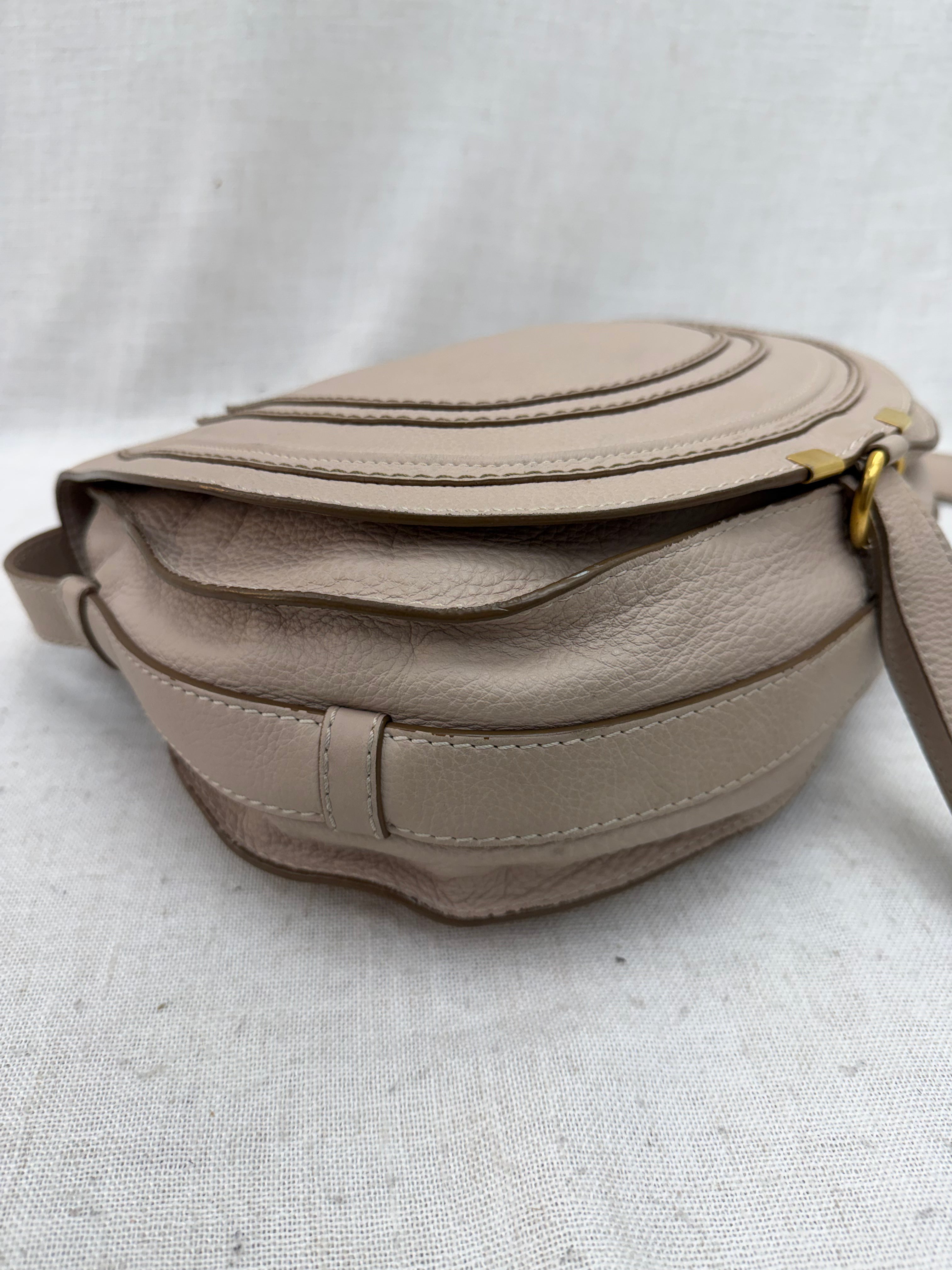 Chloe Nude Calfskin Medium Marcie Crossbody