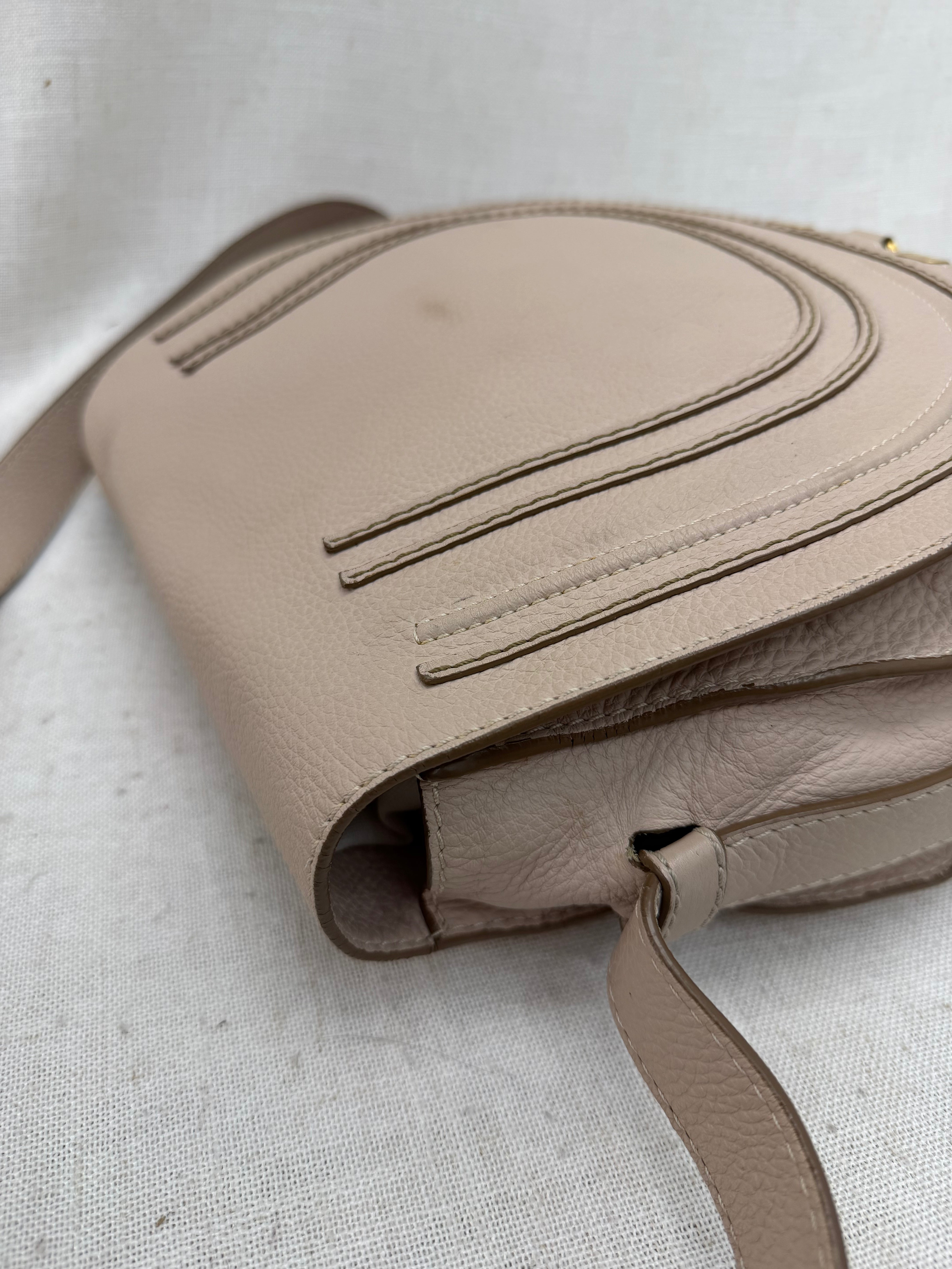 Chloe Nude Calfskin Medium Marcie Crossbody