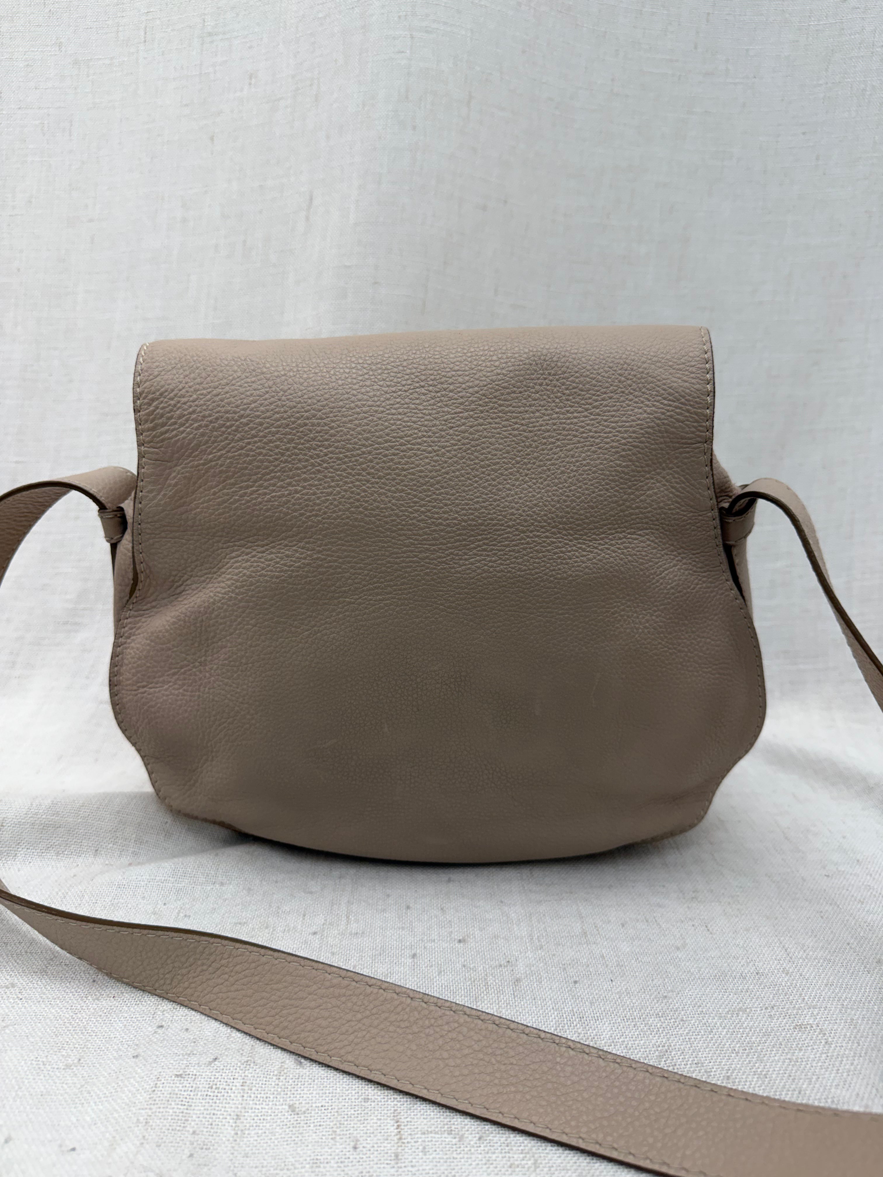 Chloe Nude Calfskin Medium Marcie Crossbody