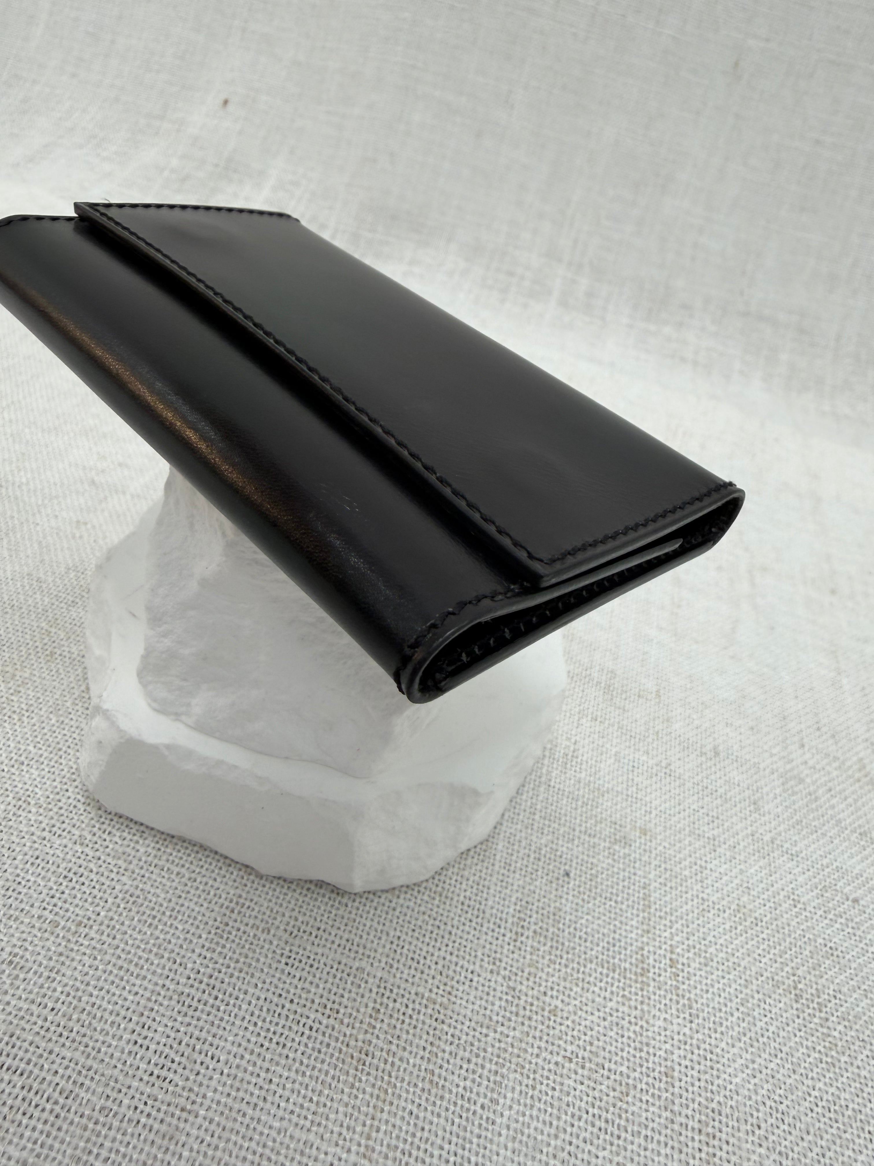 Hermes Black Leather 6 Key Ring Case