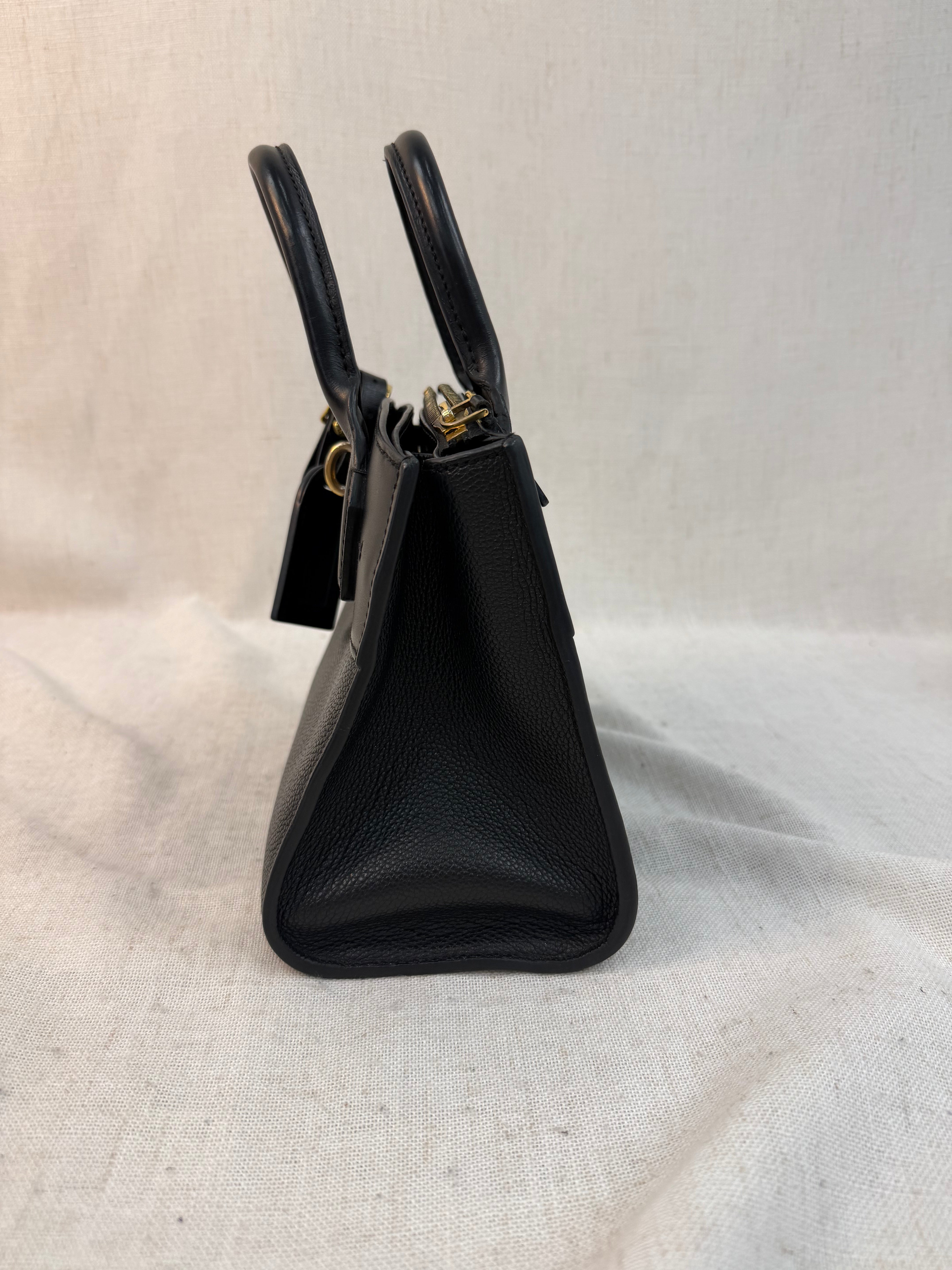 Louis Vuitton Black Leather City Steamer Mini Bag