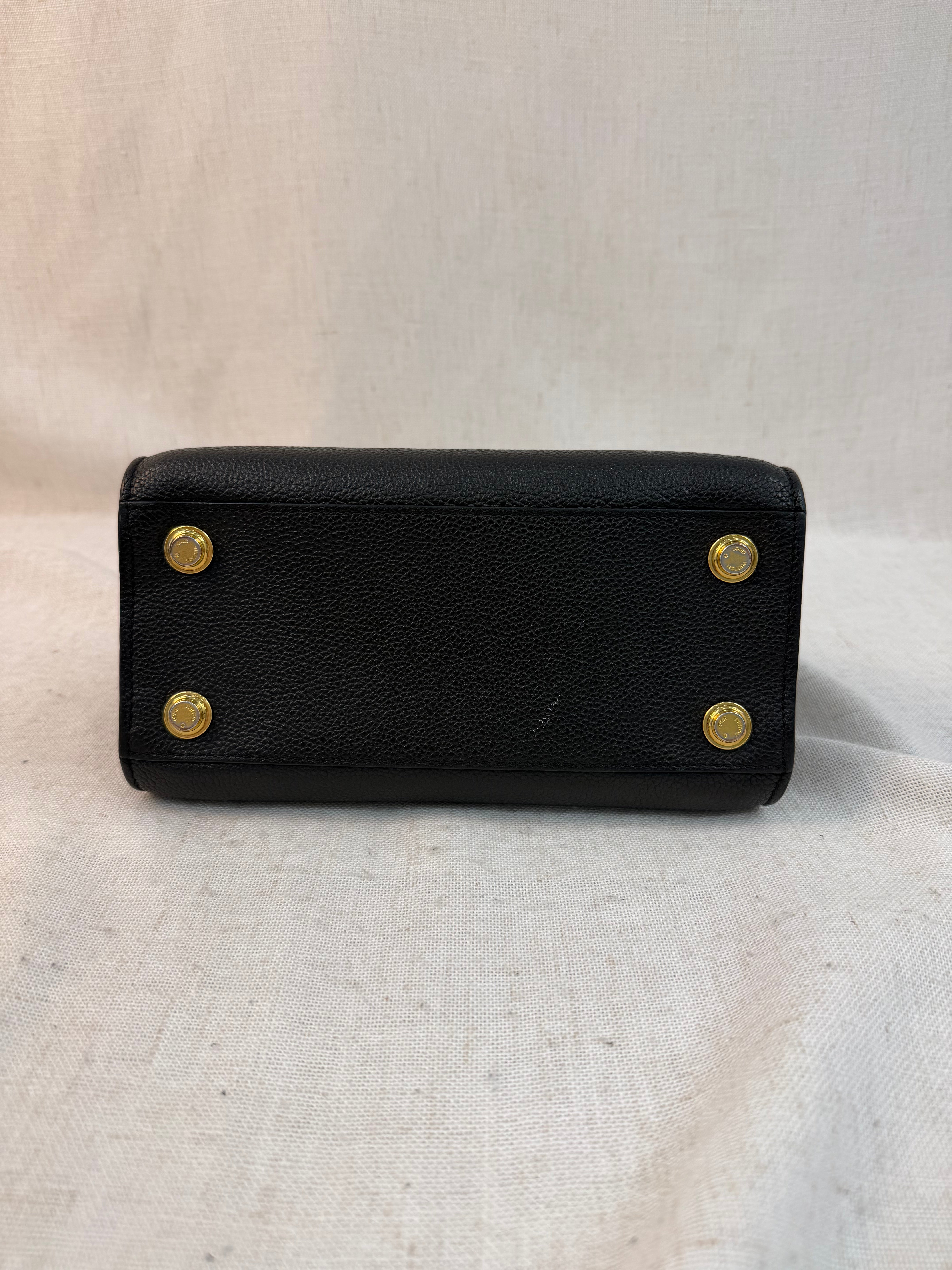 Louis Vuitton Black Leather City Steamer Mini Bag