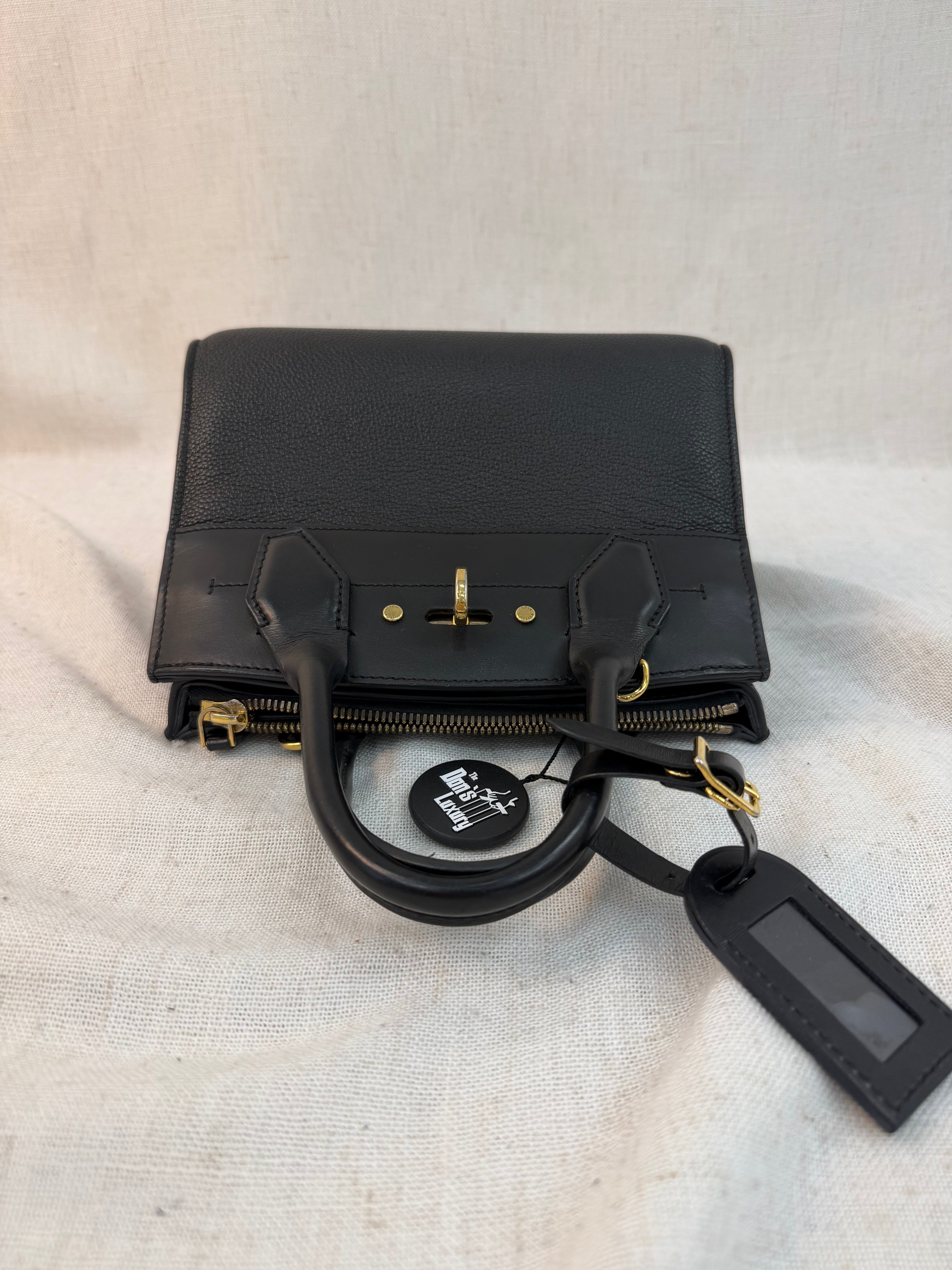 Louis Vuitton Black Leather City Steamer Mini Bag