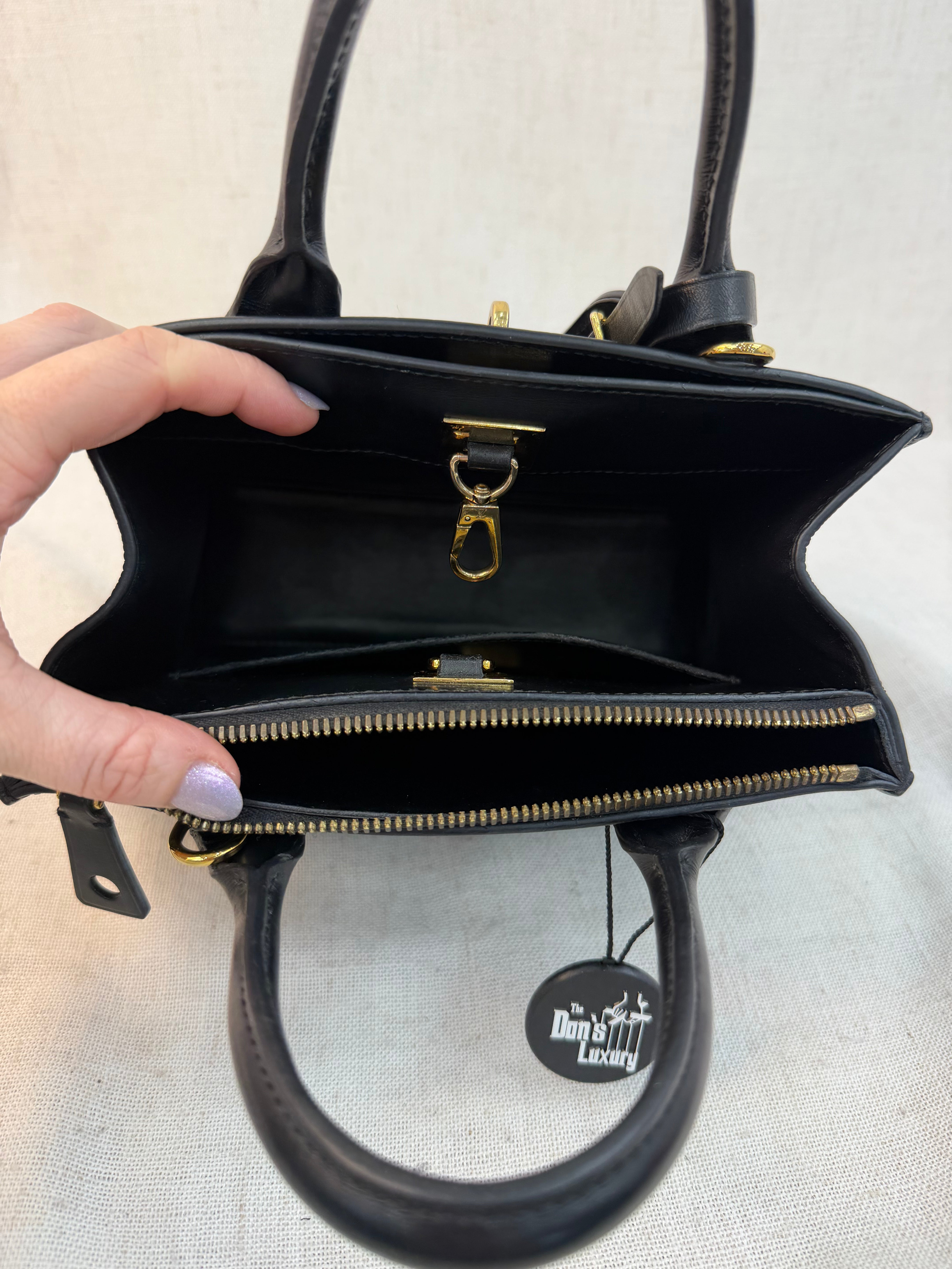 Louis Vuitton Black Leather City Steamer Mini Bag