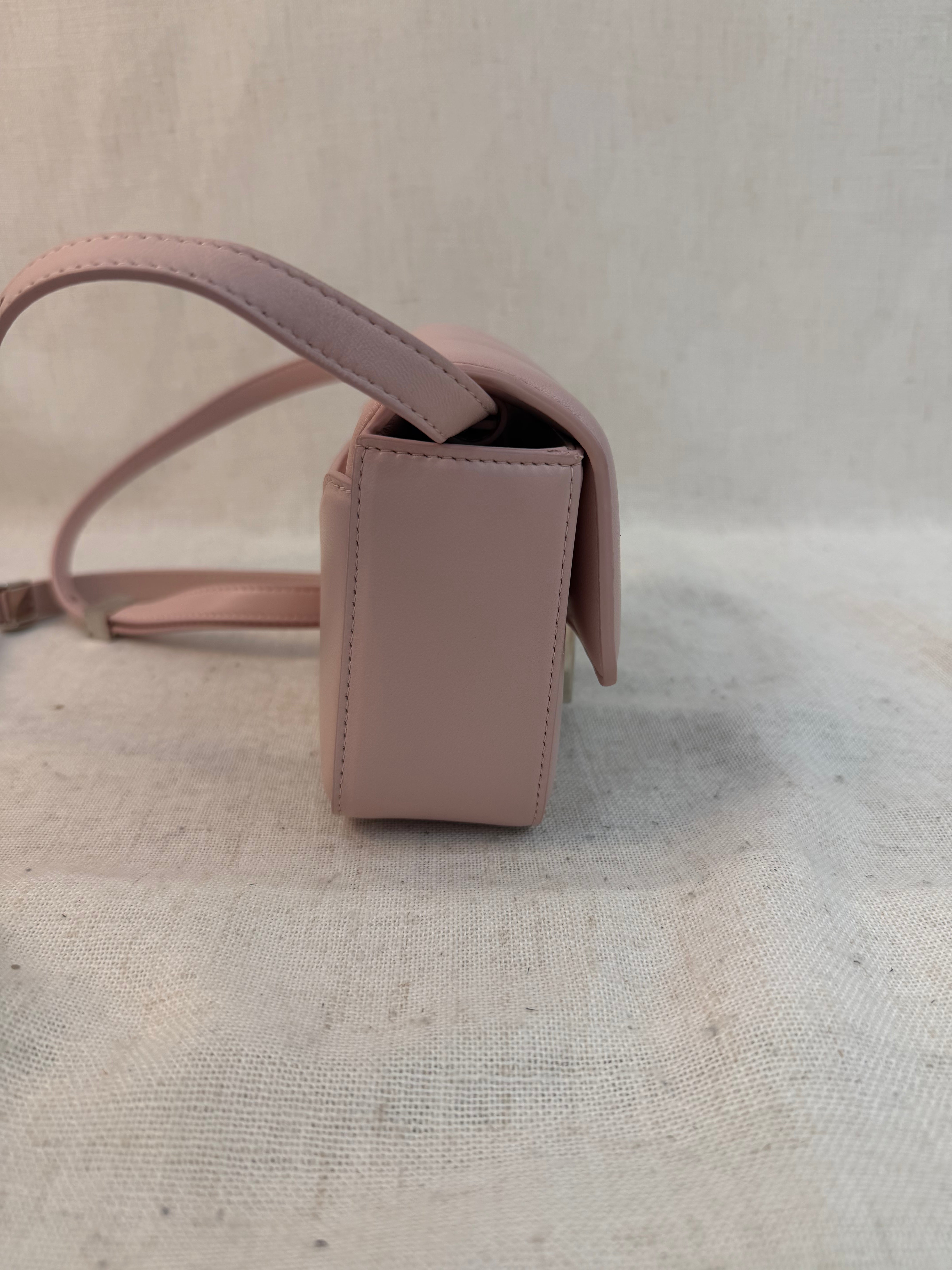 LIKE NEW - Givenchy Light Pink Leather Small 4G Crossbody Bag