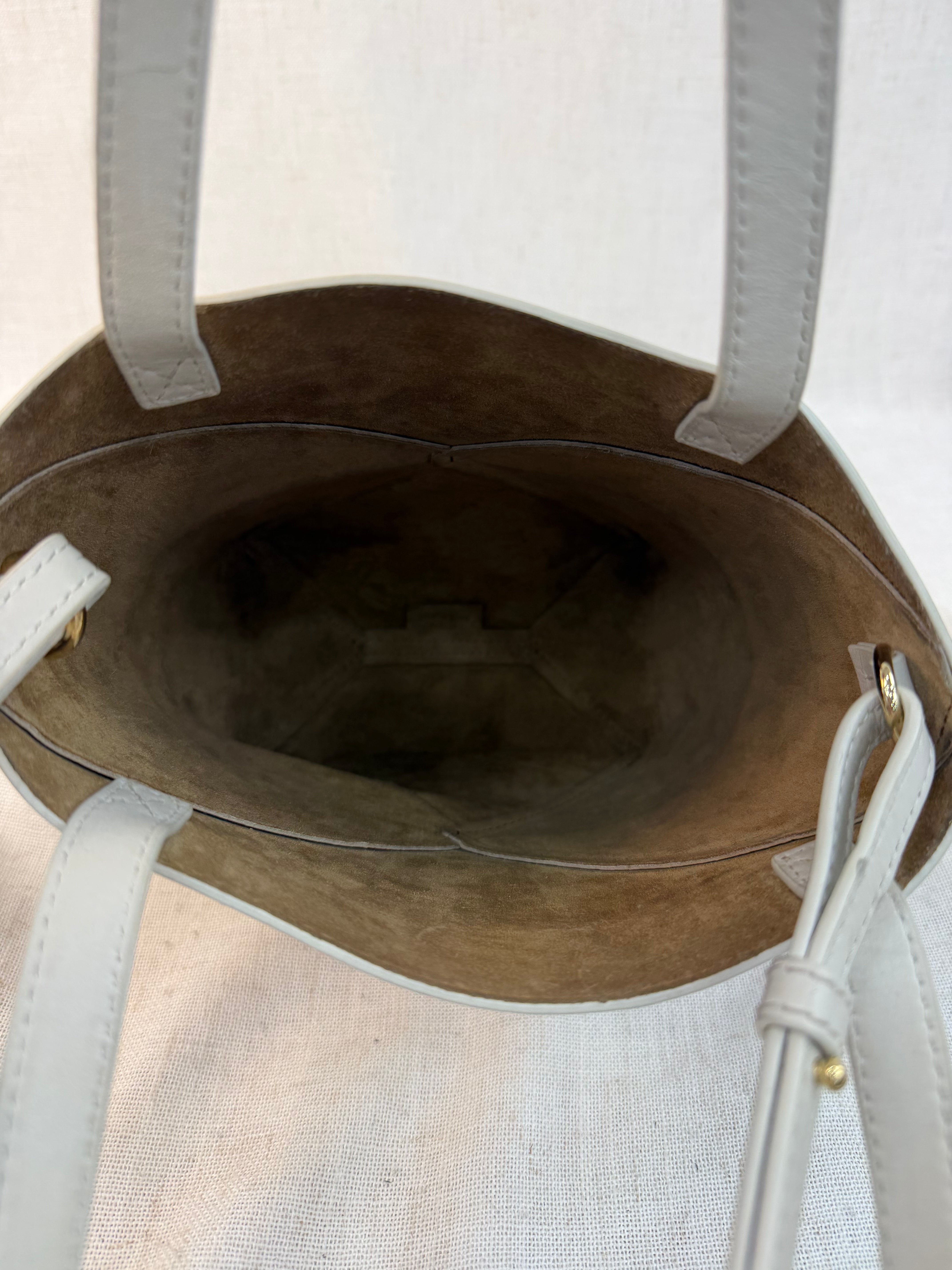 Loewe Tan Leather Mini Puzzle Fold Tote Bag