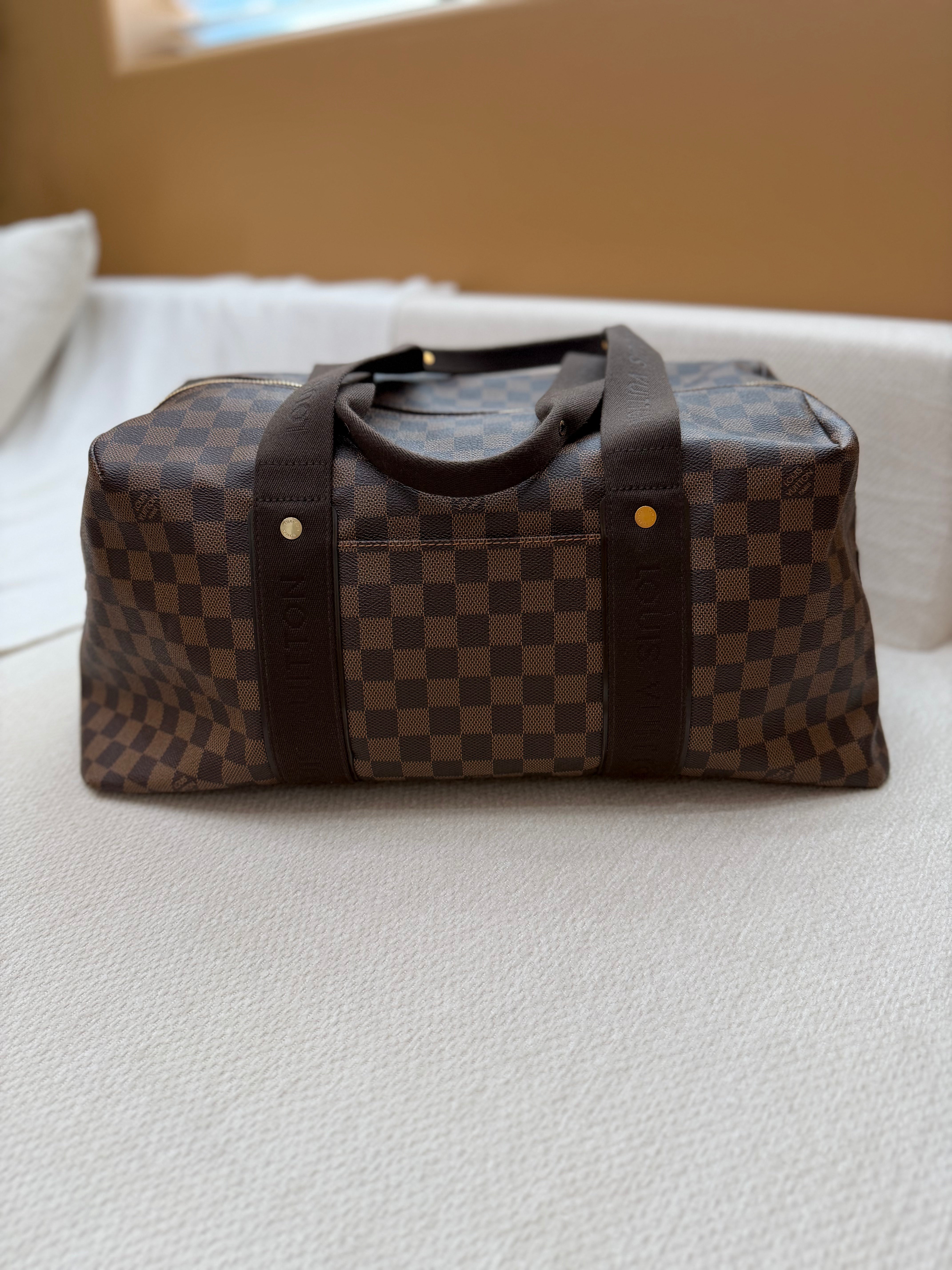 Louis Vuitton Damier Ebene Beaubourg Weekender Duffle Bag