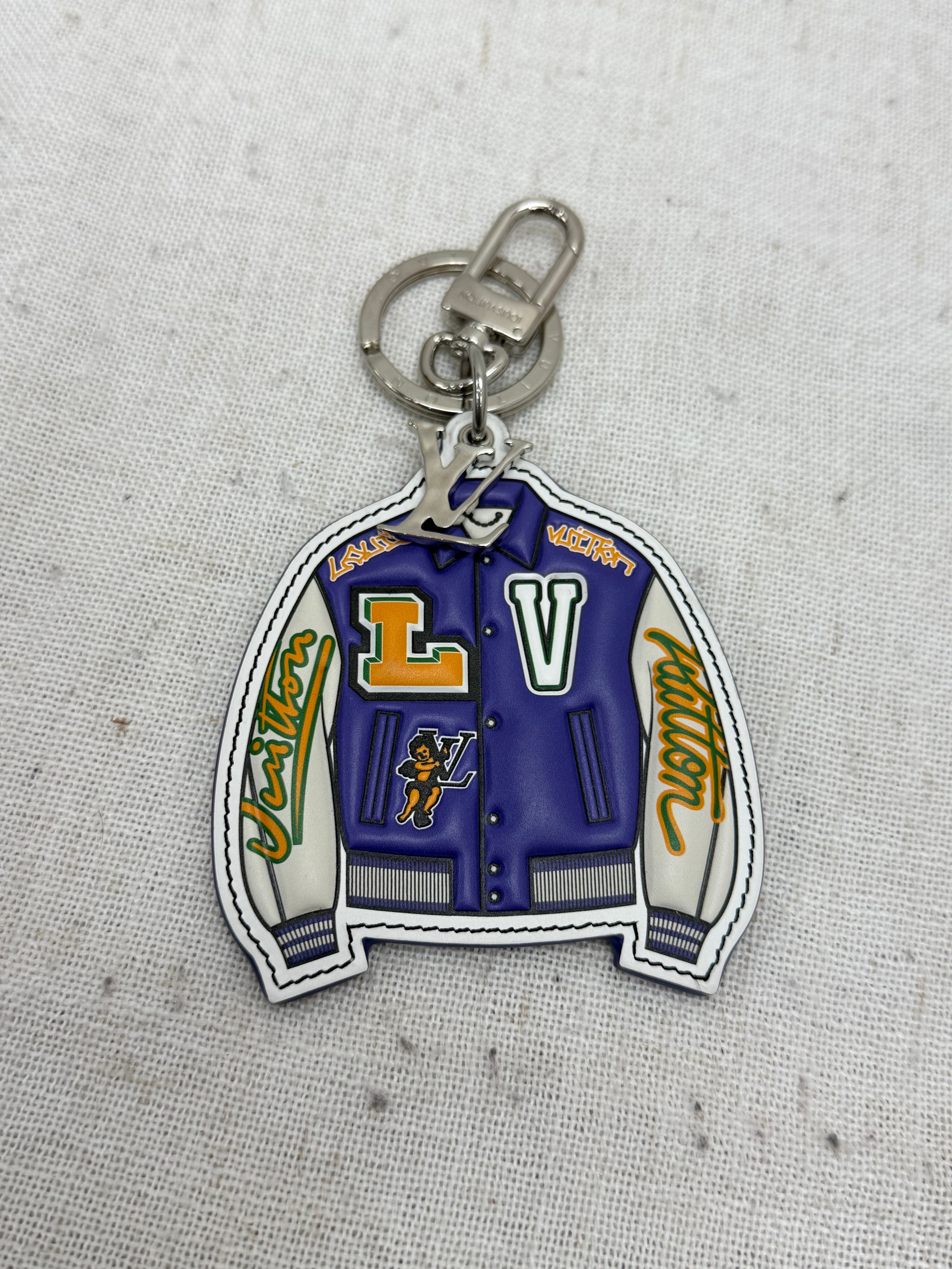 Louis Vuitton Calfskin LV Varsity Jacket Bag Charm