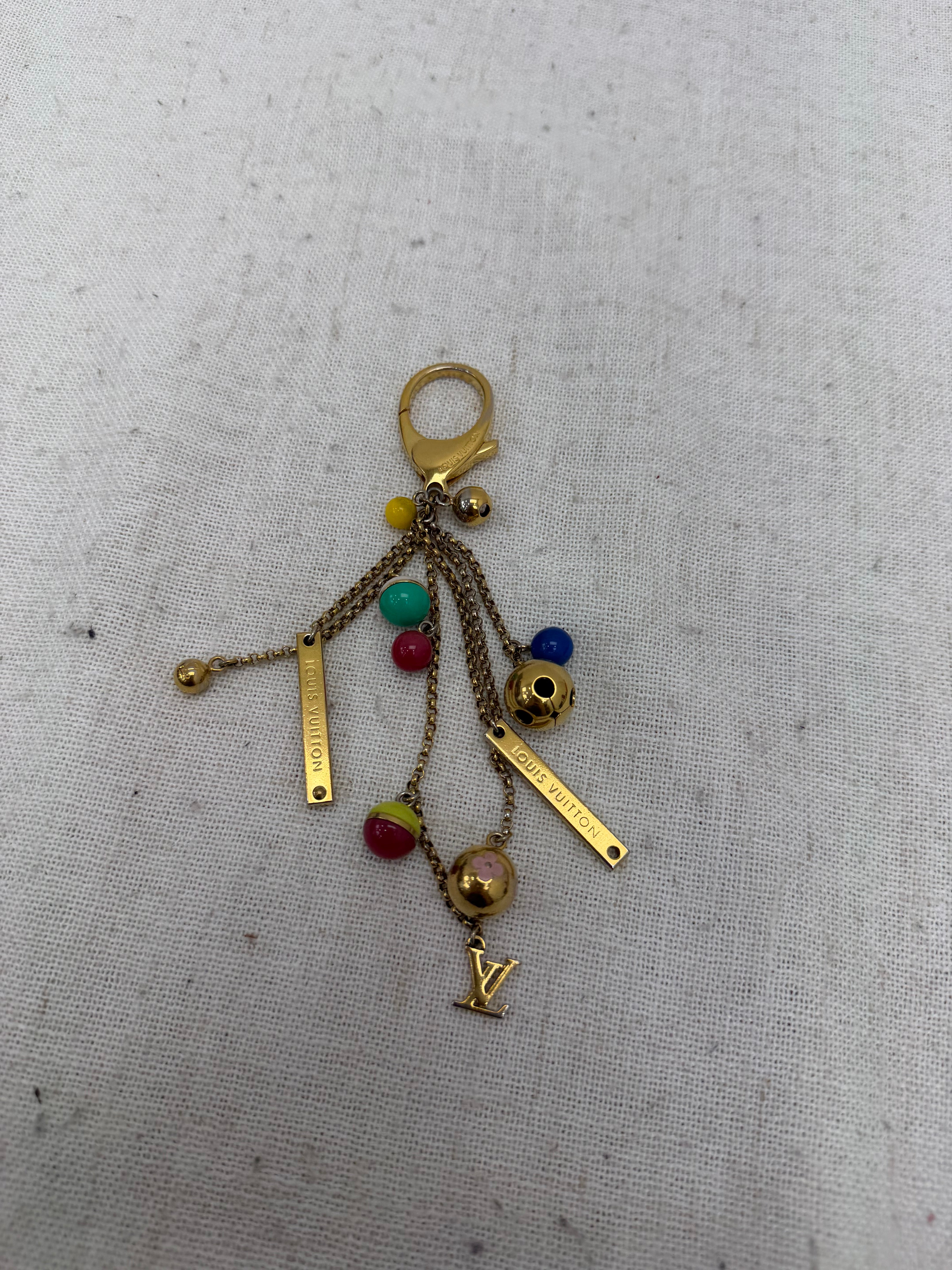 Louis Vuitton Chain Grelots Gold Tone Bag Charm