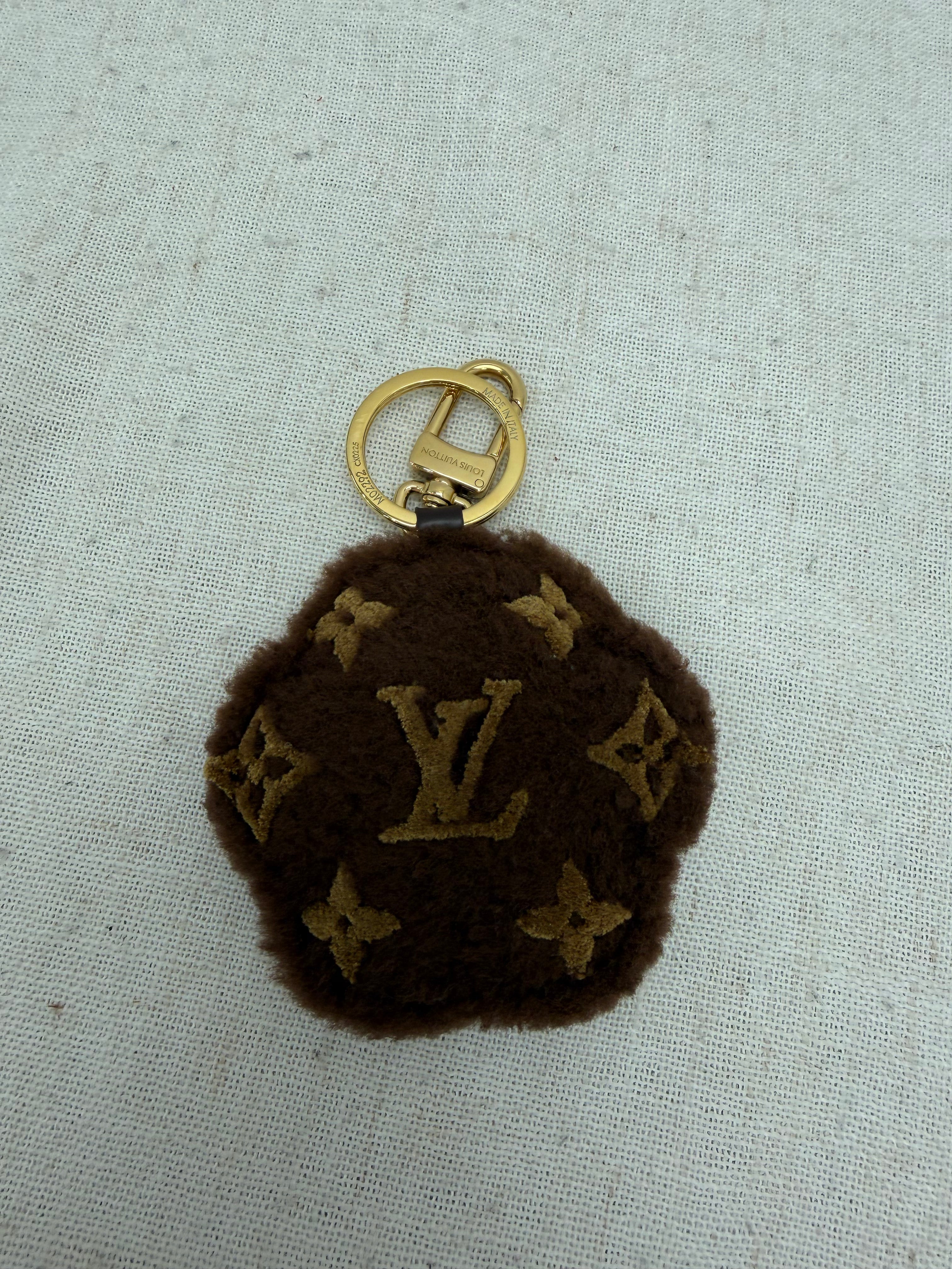Louis Vuitton Shearling LV Paw Bag Charm