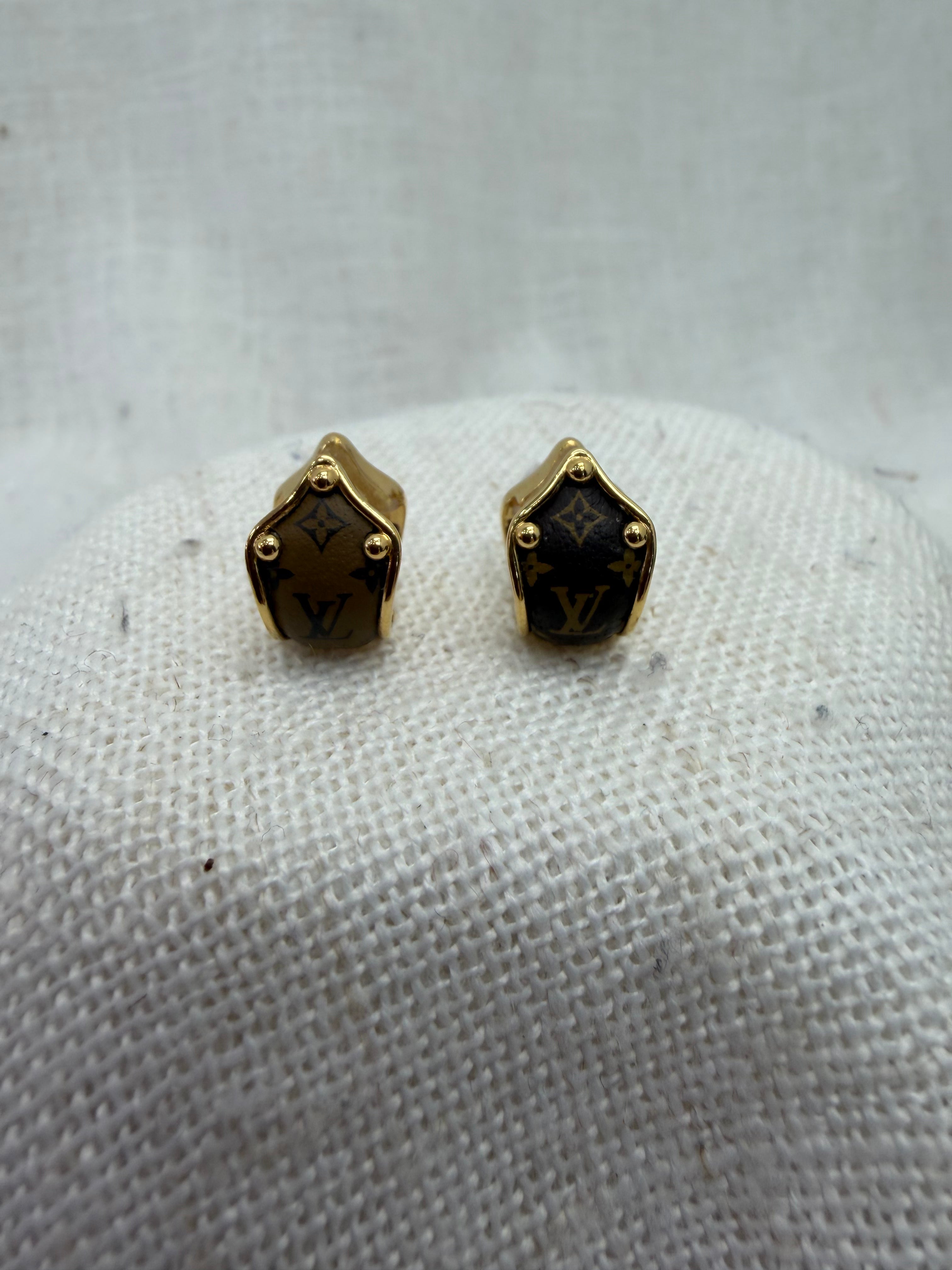 Louis Vuitton Reserse Monogram Clip on Earrings