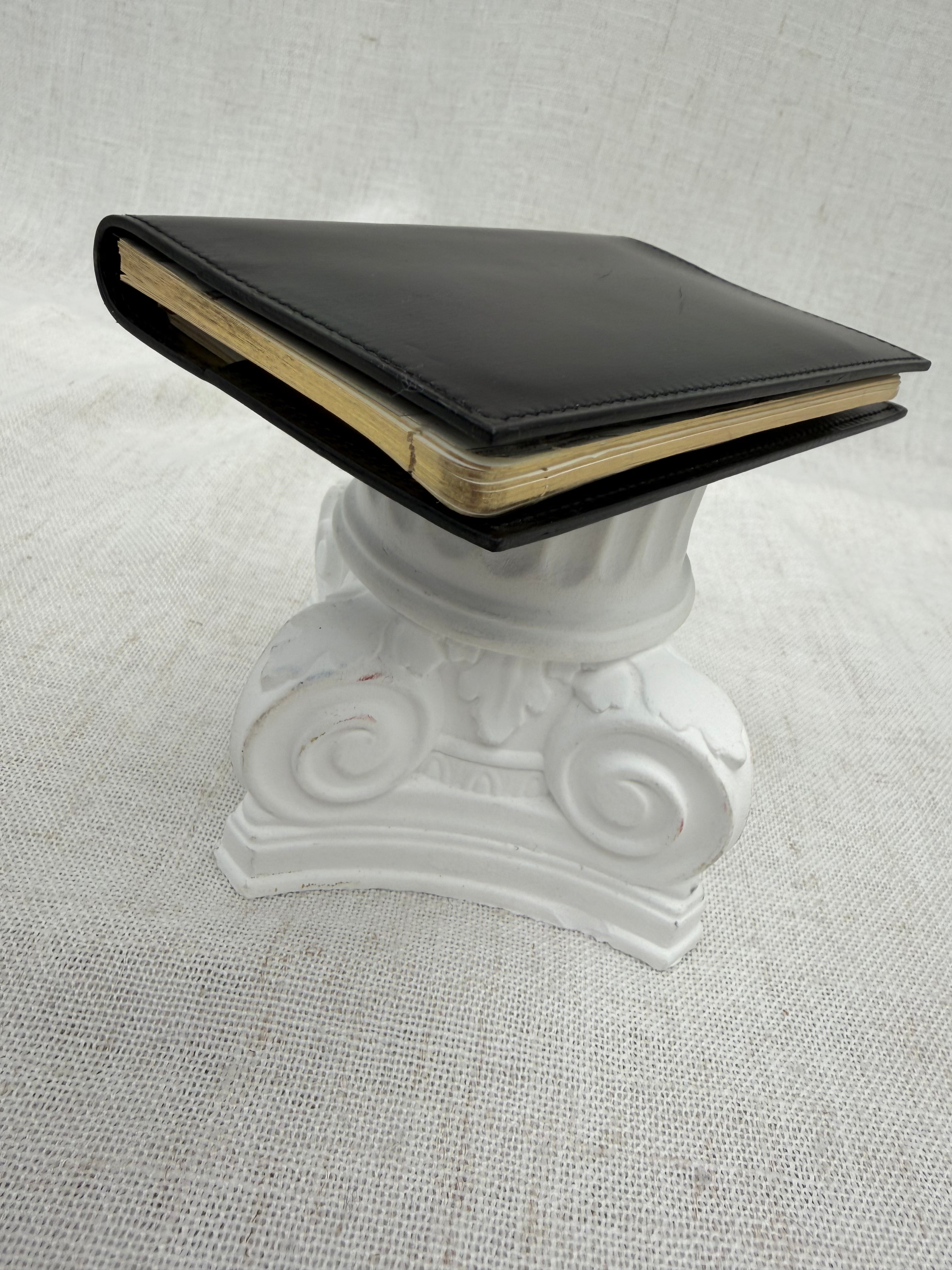 Hermes Black Box Calf Leather Passport Agenda Cover