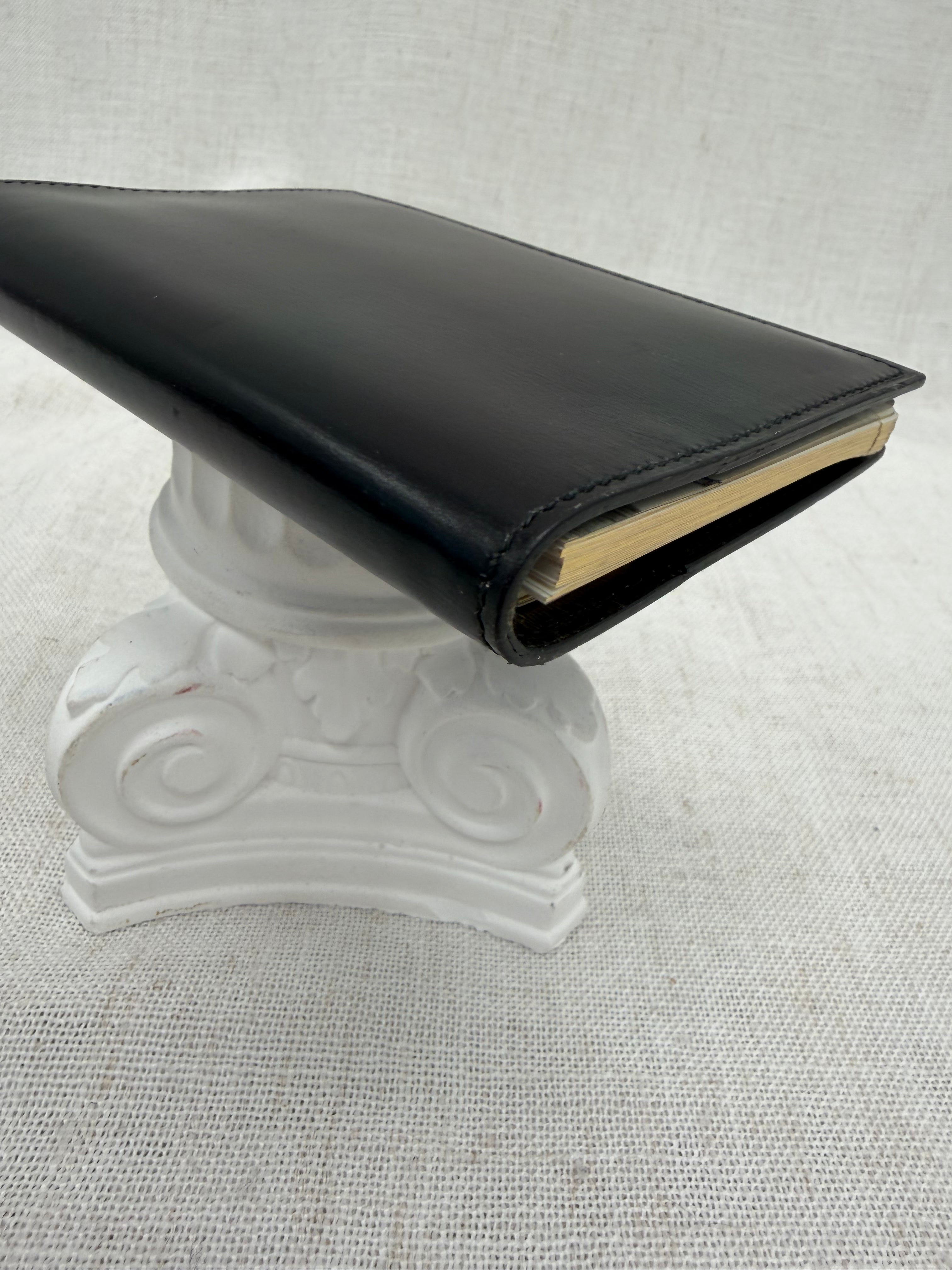 Hermes Black Box Calf Leather Passport Agenda Cover