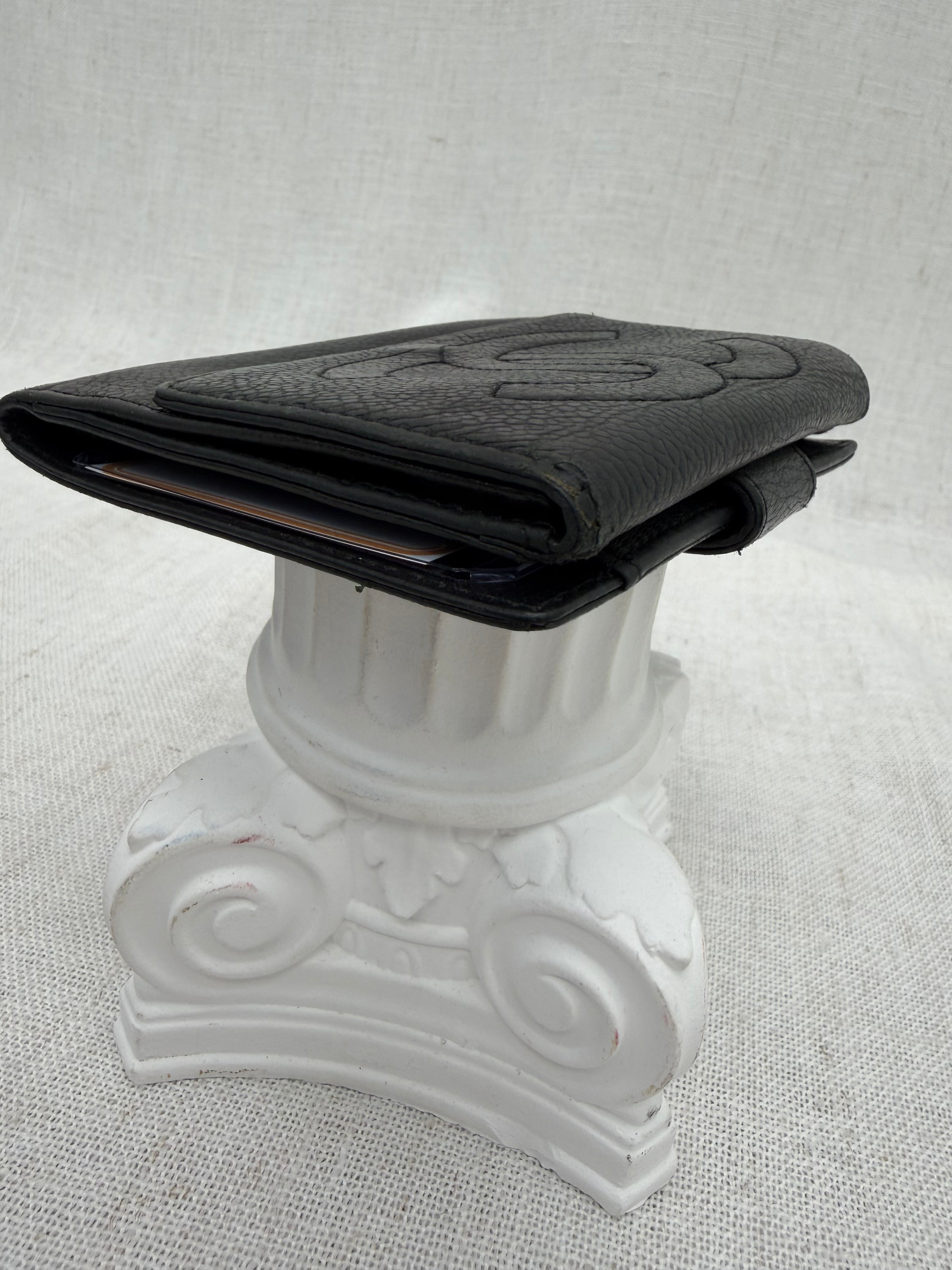 Chanel Black Caviar Leather CC Compact Wallet