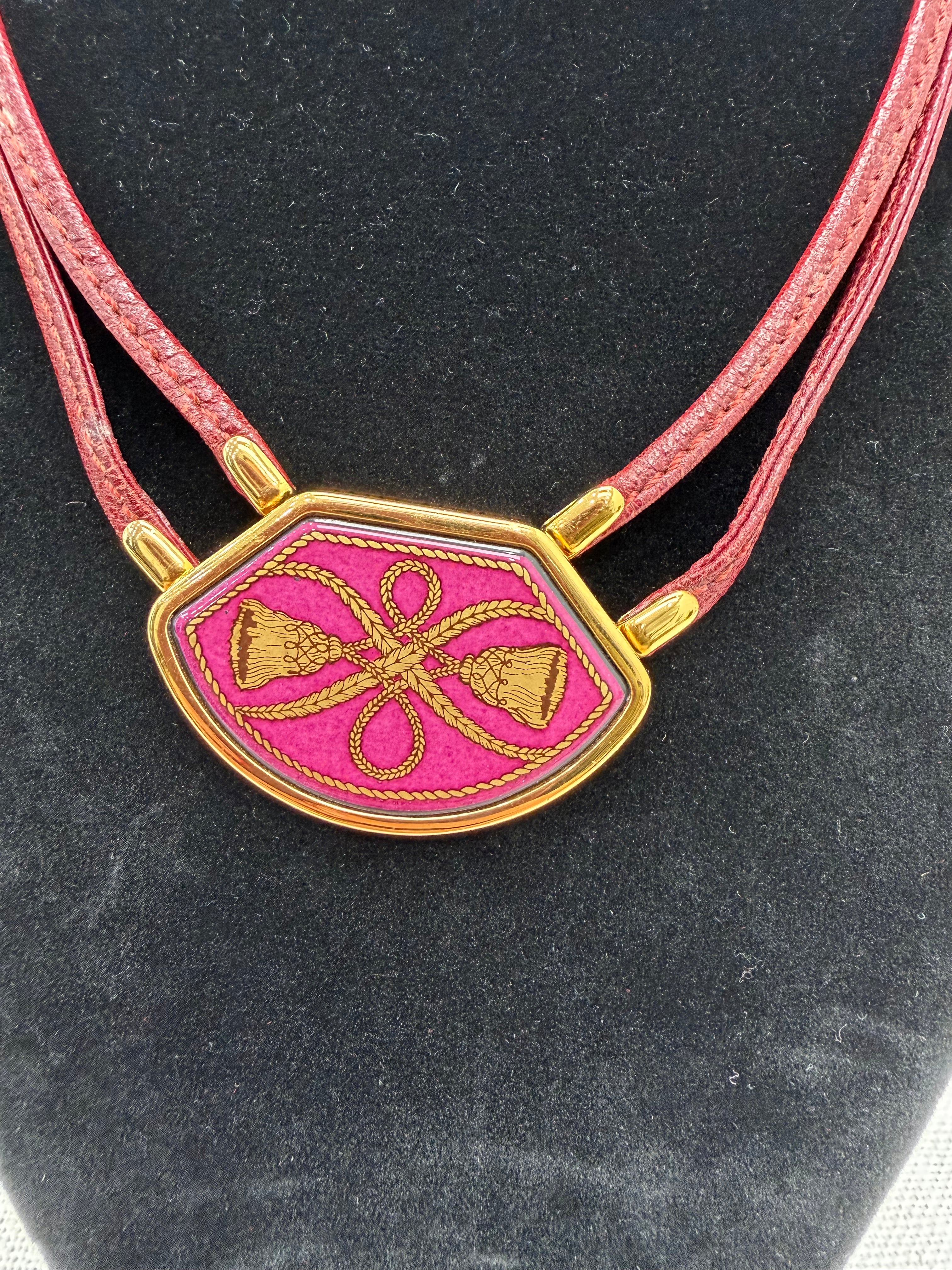 Hermes Vintage Grand Apparat Enamel Necklace