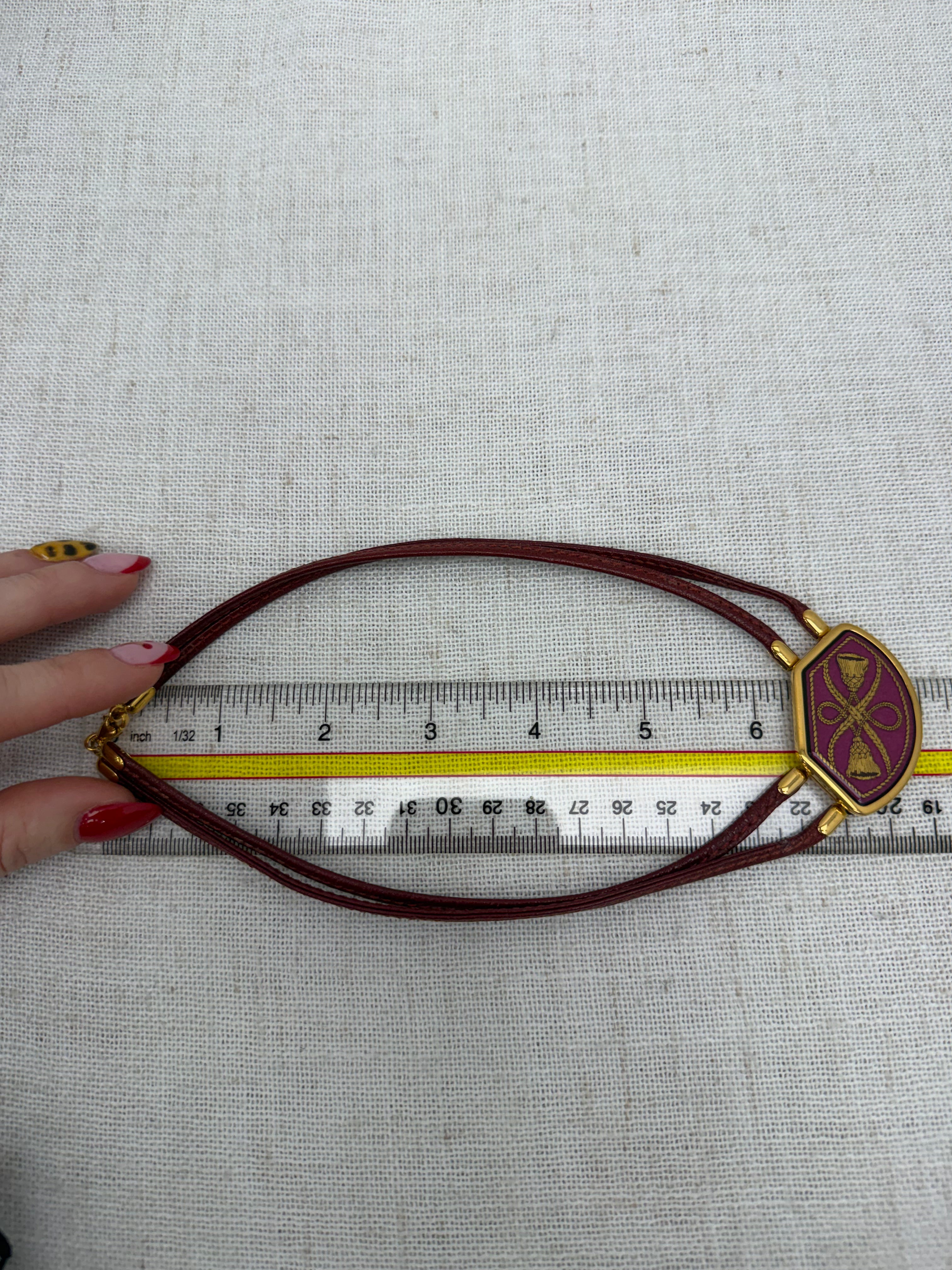 Hermes Vintage Grand Apparat Enamel Necklace