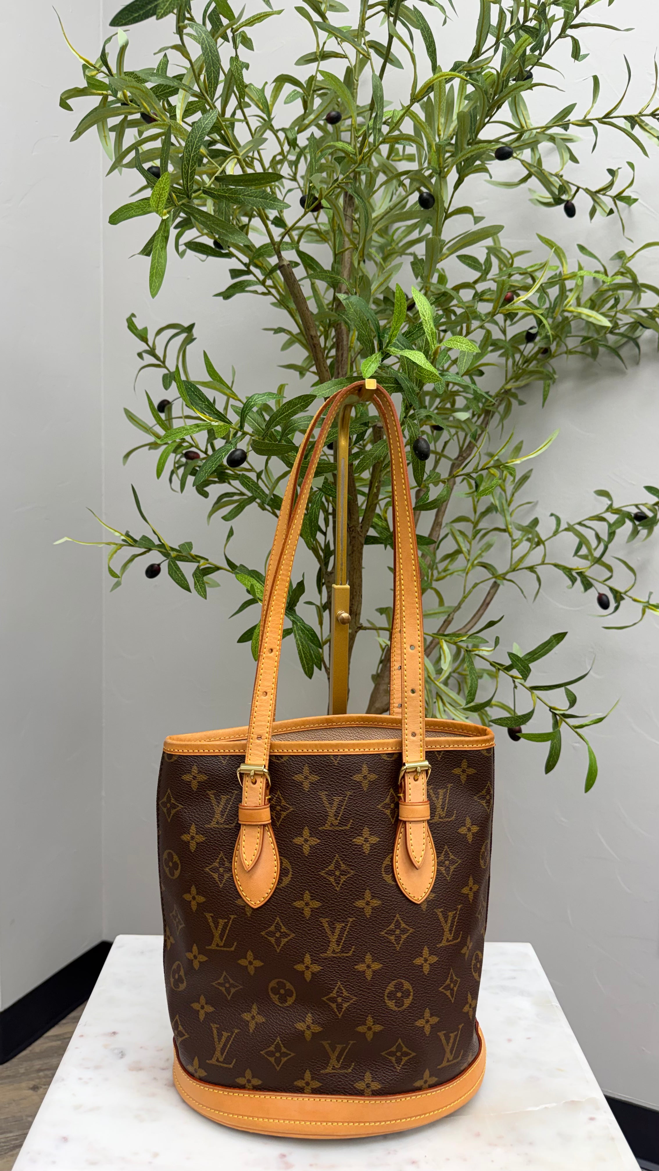 *DONS PRE DROP* Louis Vuitton Monogram Petit Bucket PM Shoulder Bag