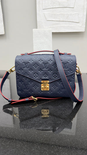 *DONS DROP* BRAND NEW - Louis Vuitton Blue Monogram Empreinte Pochette Metis