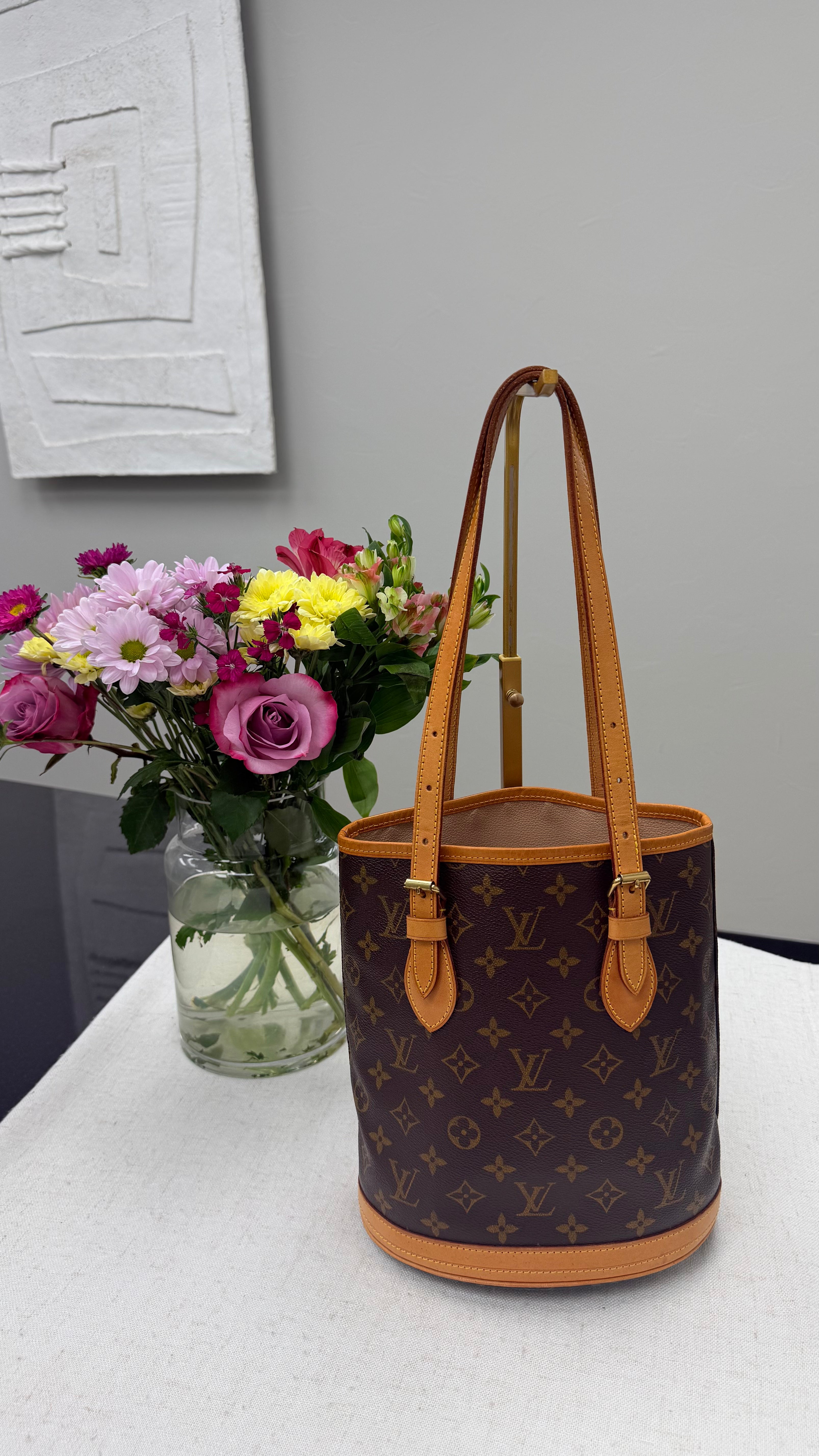 *DONS DROP* Louis Vuitton Monogram Petit Bucket PM Handbag