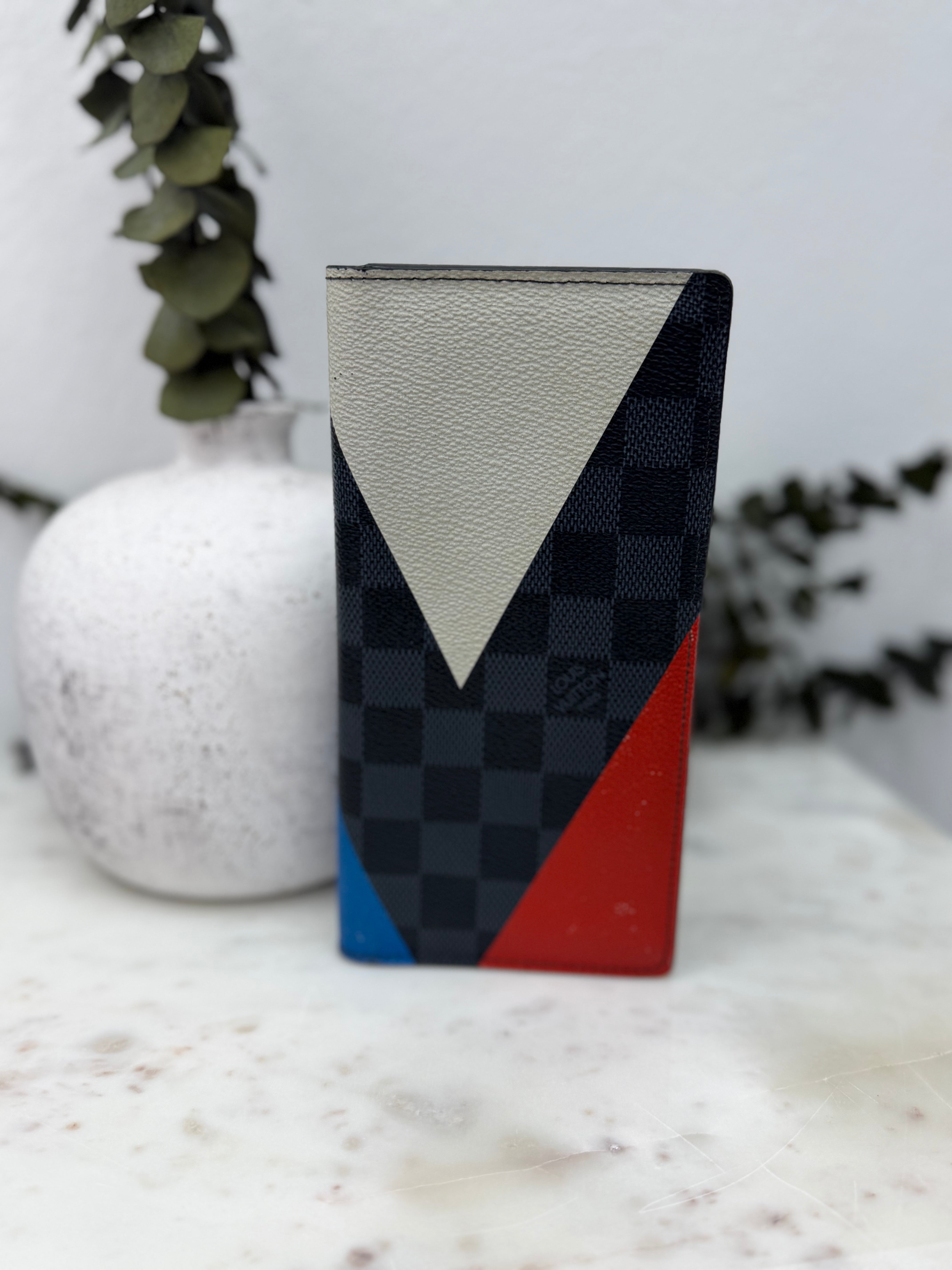 Louis Vuitton Damier Cobalt Americas Cup Brazza Wallet