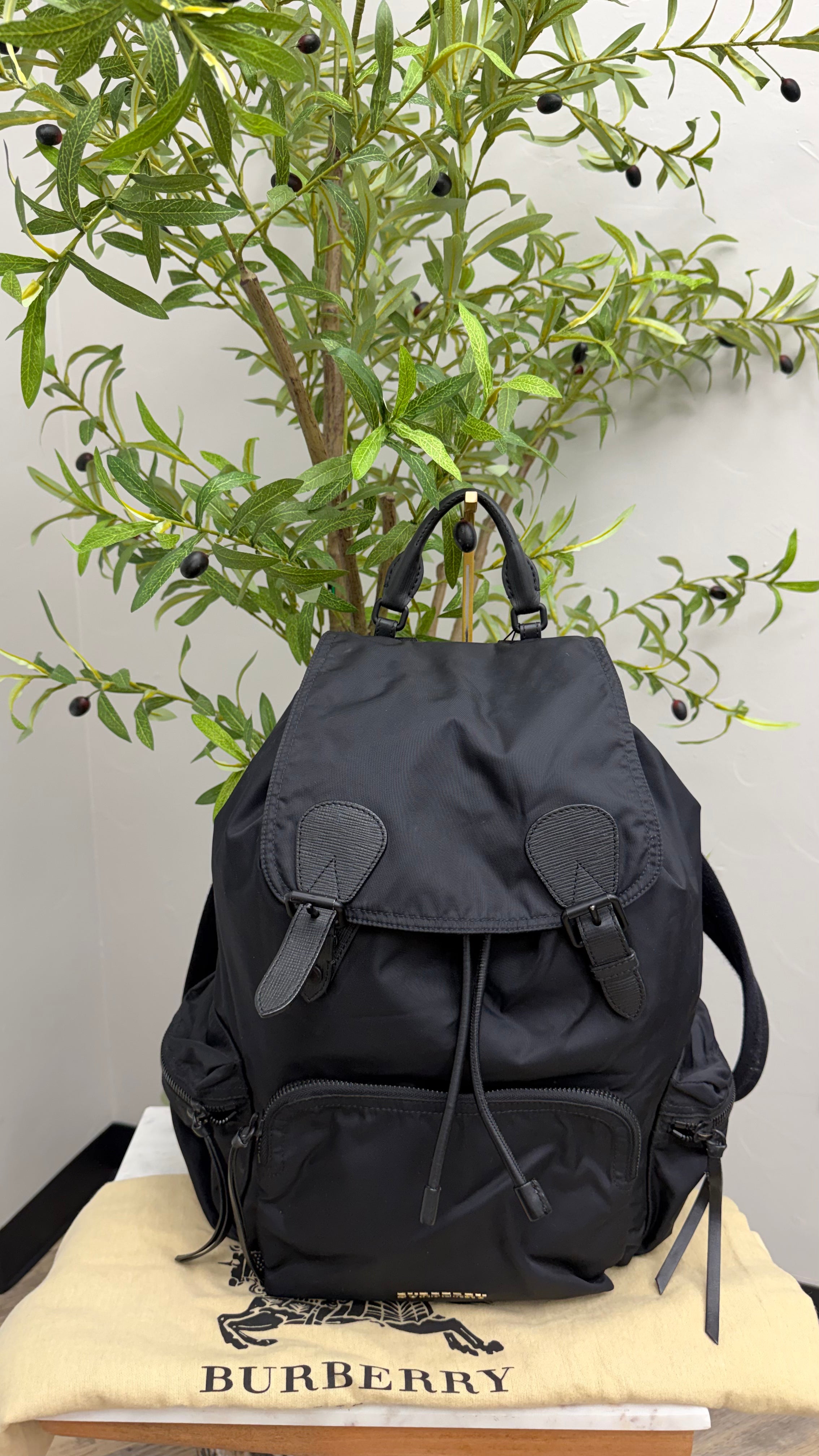 *DONS DROP* Burberry Black Nylon Rucksack Backpack