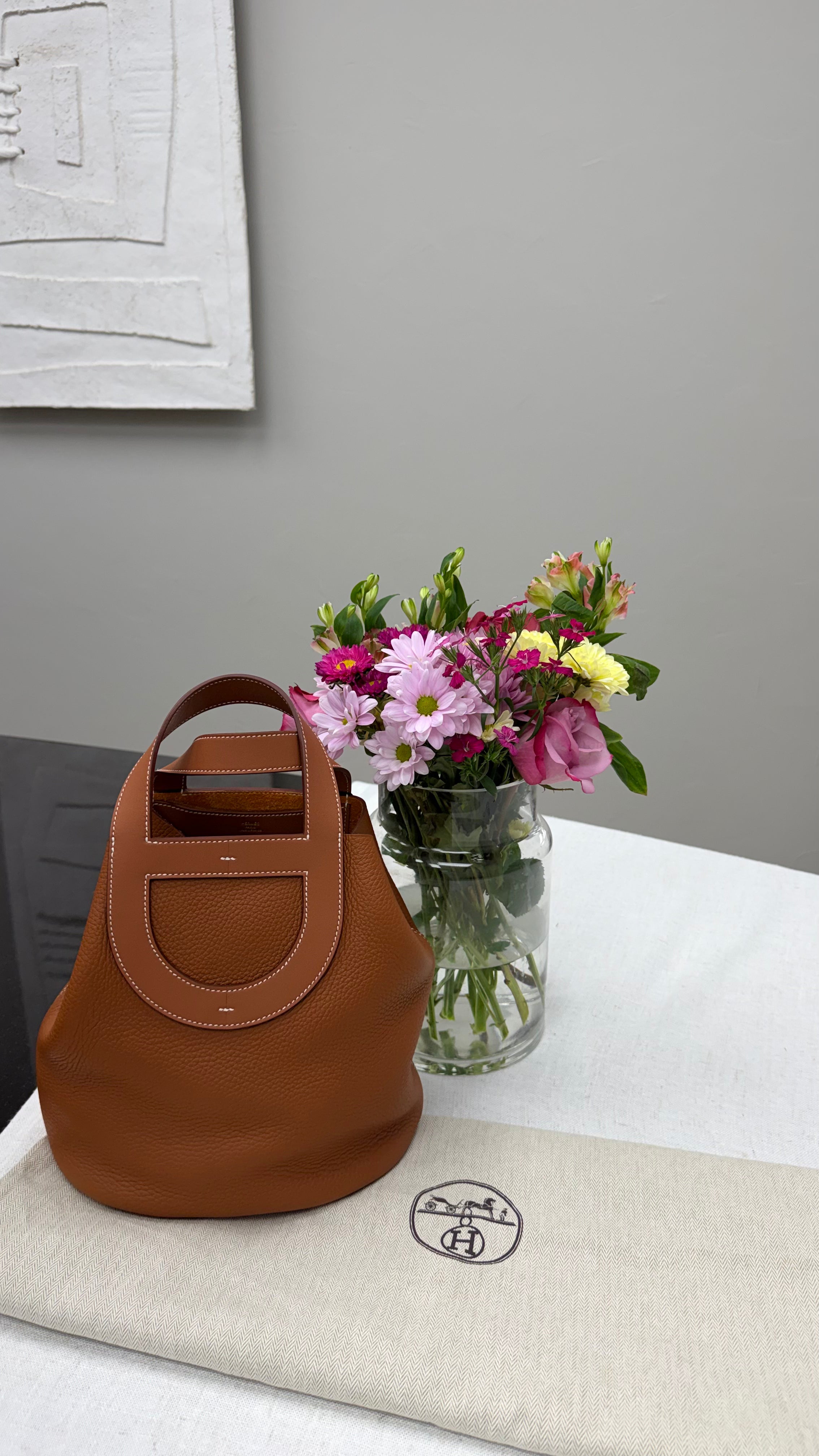 *DONS PRE DROP* BRAND NEW - Hermes Brown Taurillon Clemence In The Loop 23 Handbag