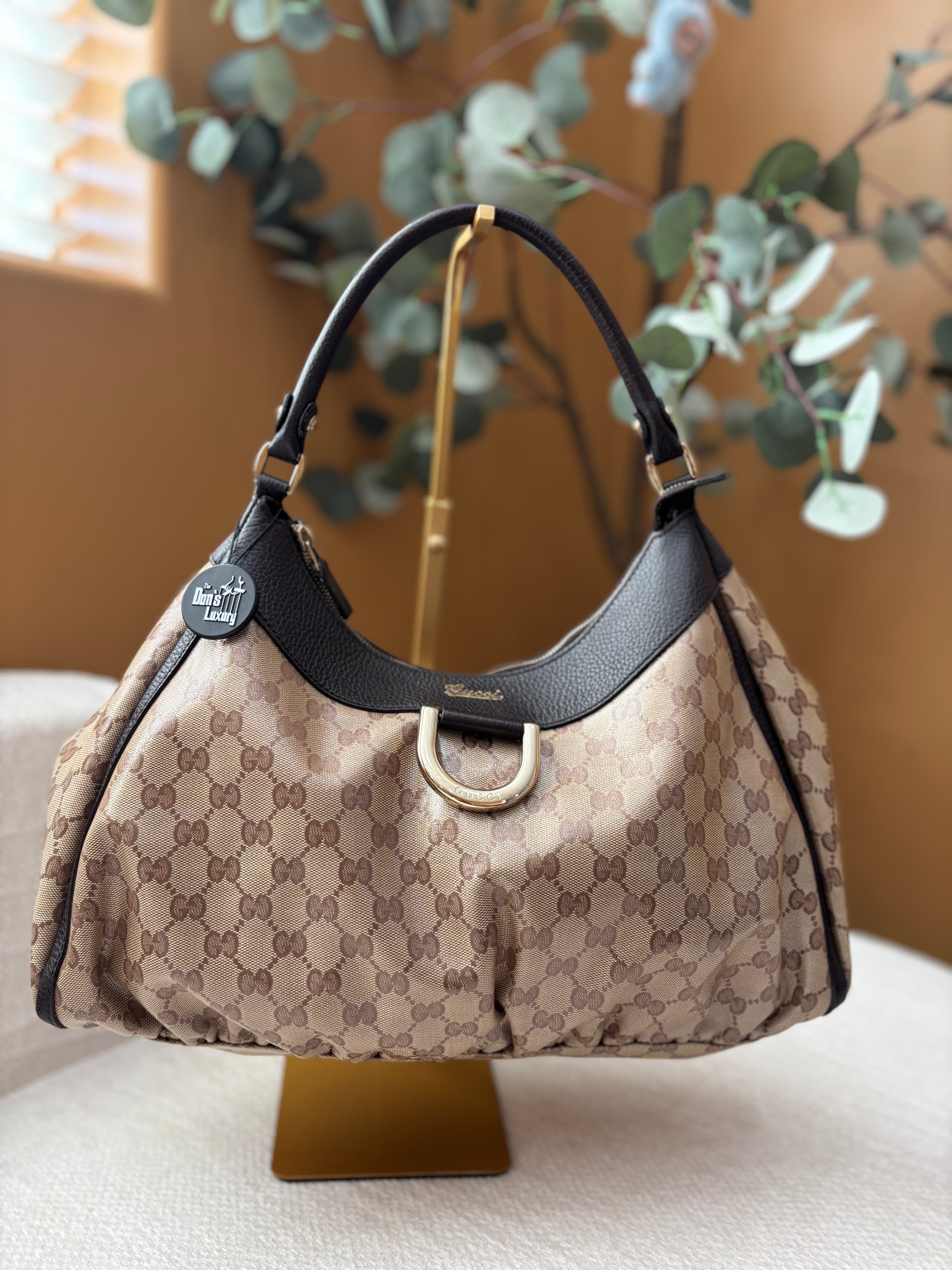 *DONS PRE-DROP* Gucci GG Coated Canvas DRing Hobo Shoulder Bag