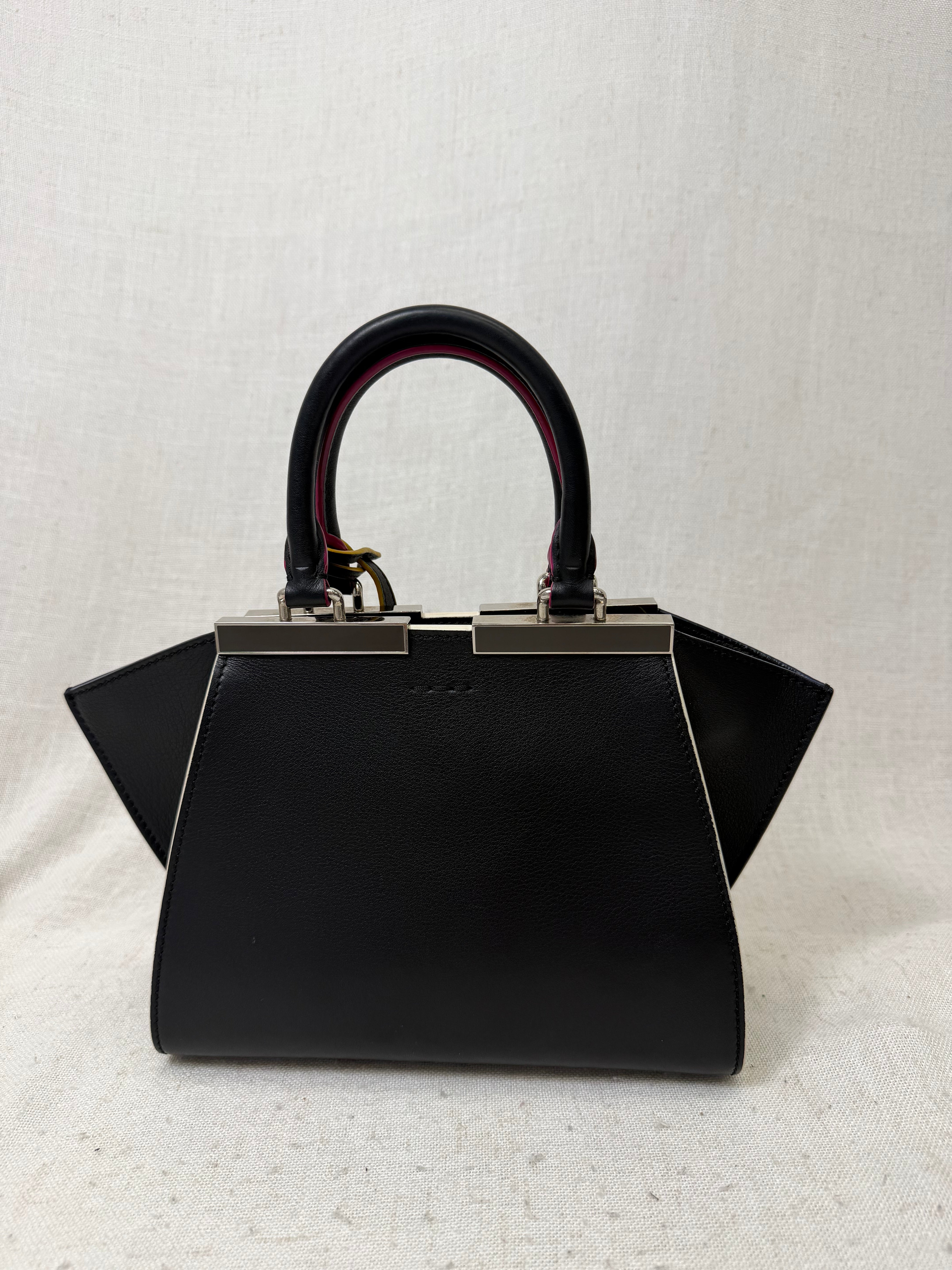 Fendi Black Leather Mini 3Jours Bag