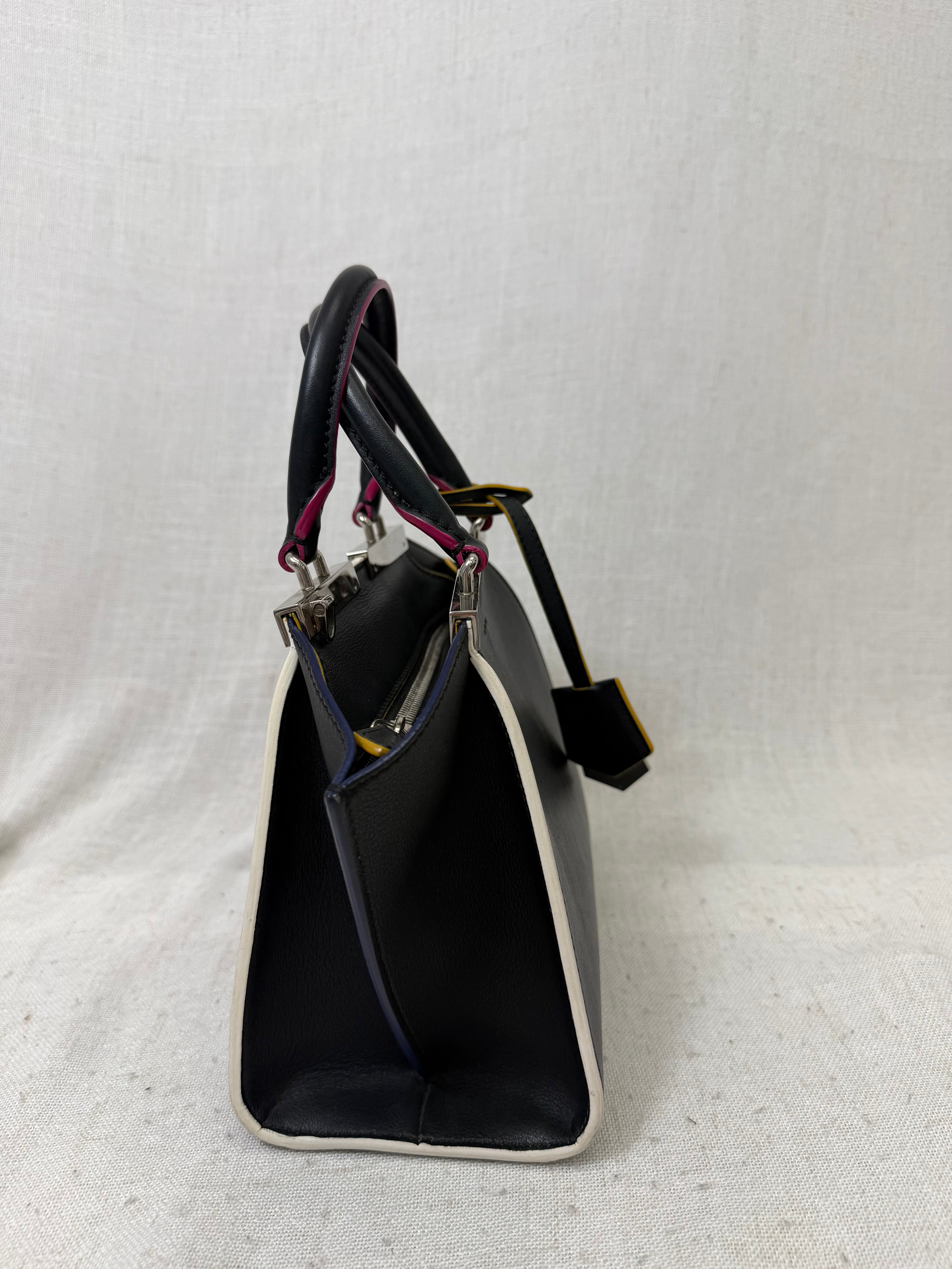 Fendi Black Leather Mini 3Jours Bag