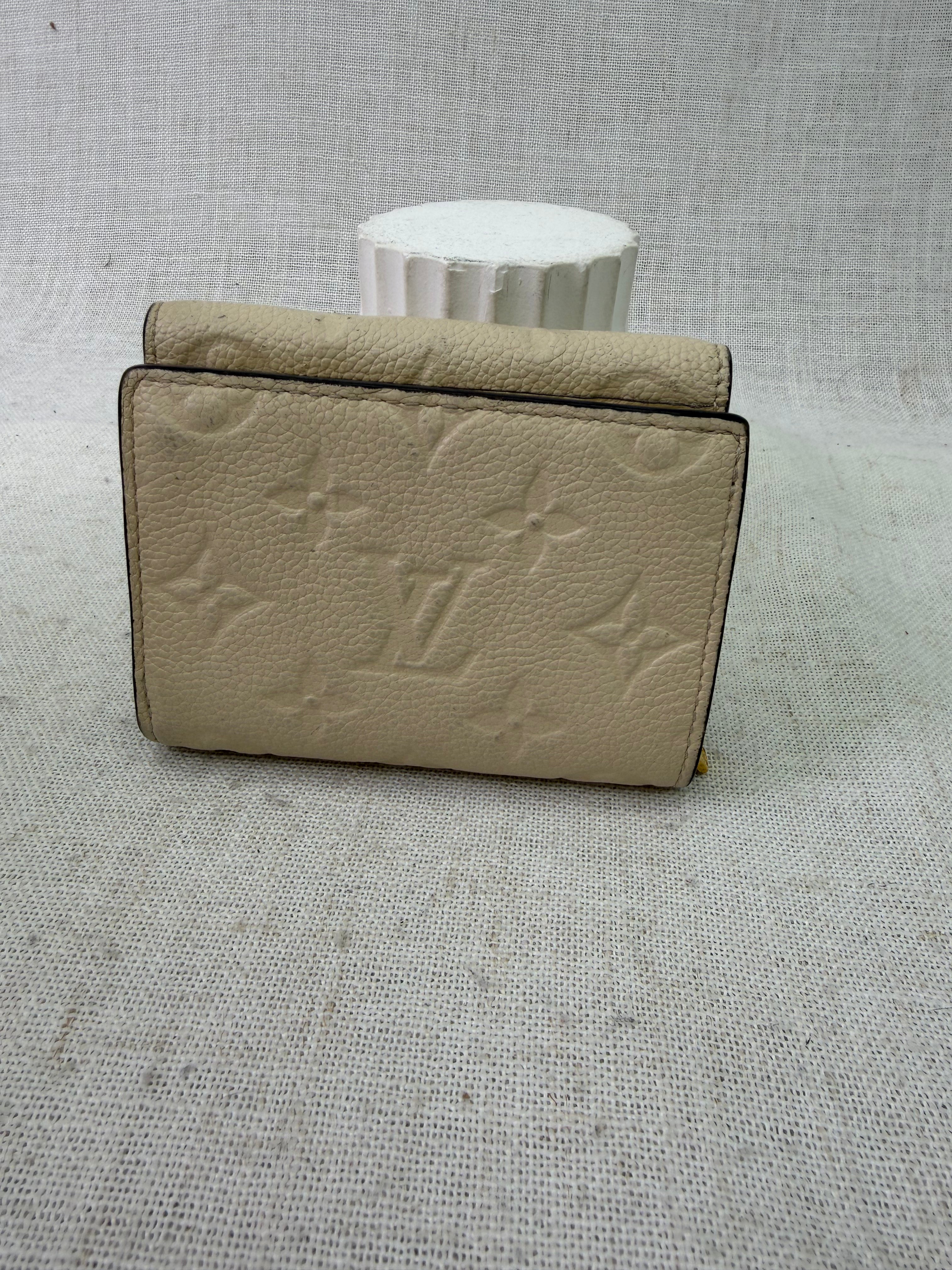 Louis Vuitton Cream Empreinte Metis Compact Wallet