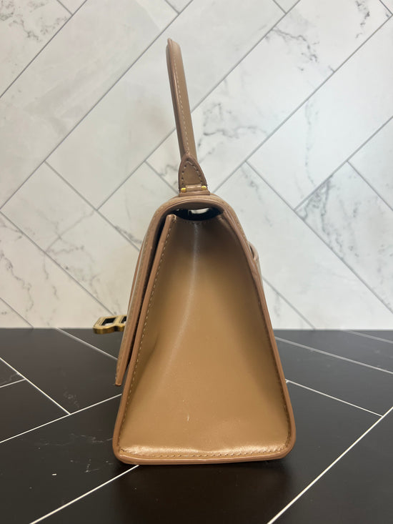 Balenciaga Brown Leather Hourglass 2Way