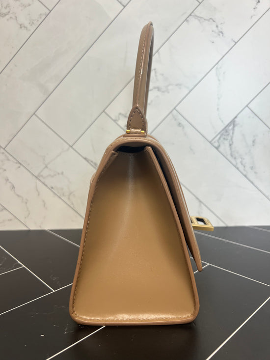 Balenciaga Brown Leather Hourglass 2Way