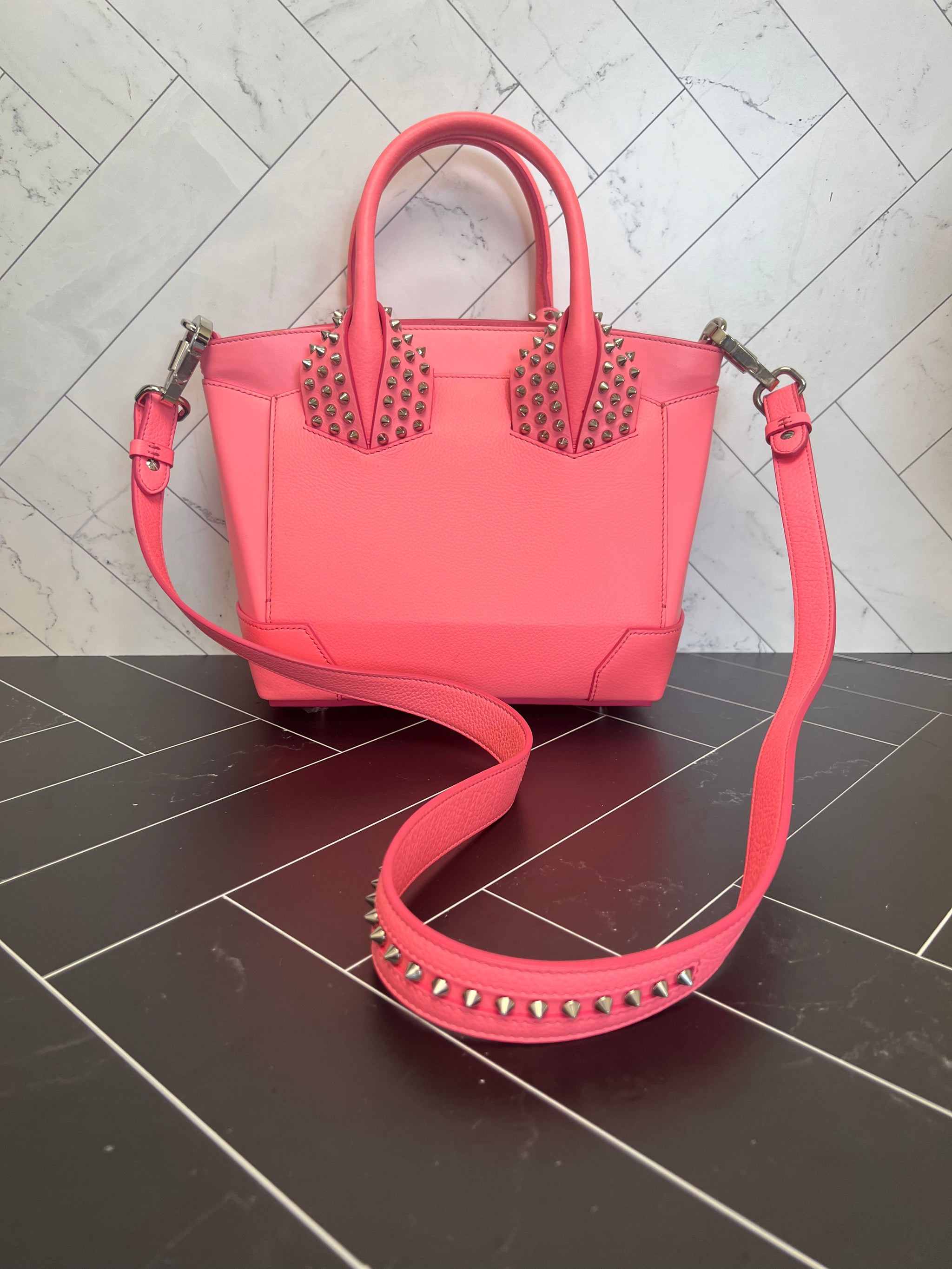 Christian Louboutin Pink Studded Tote