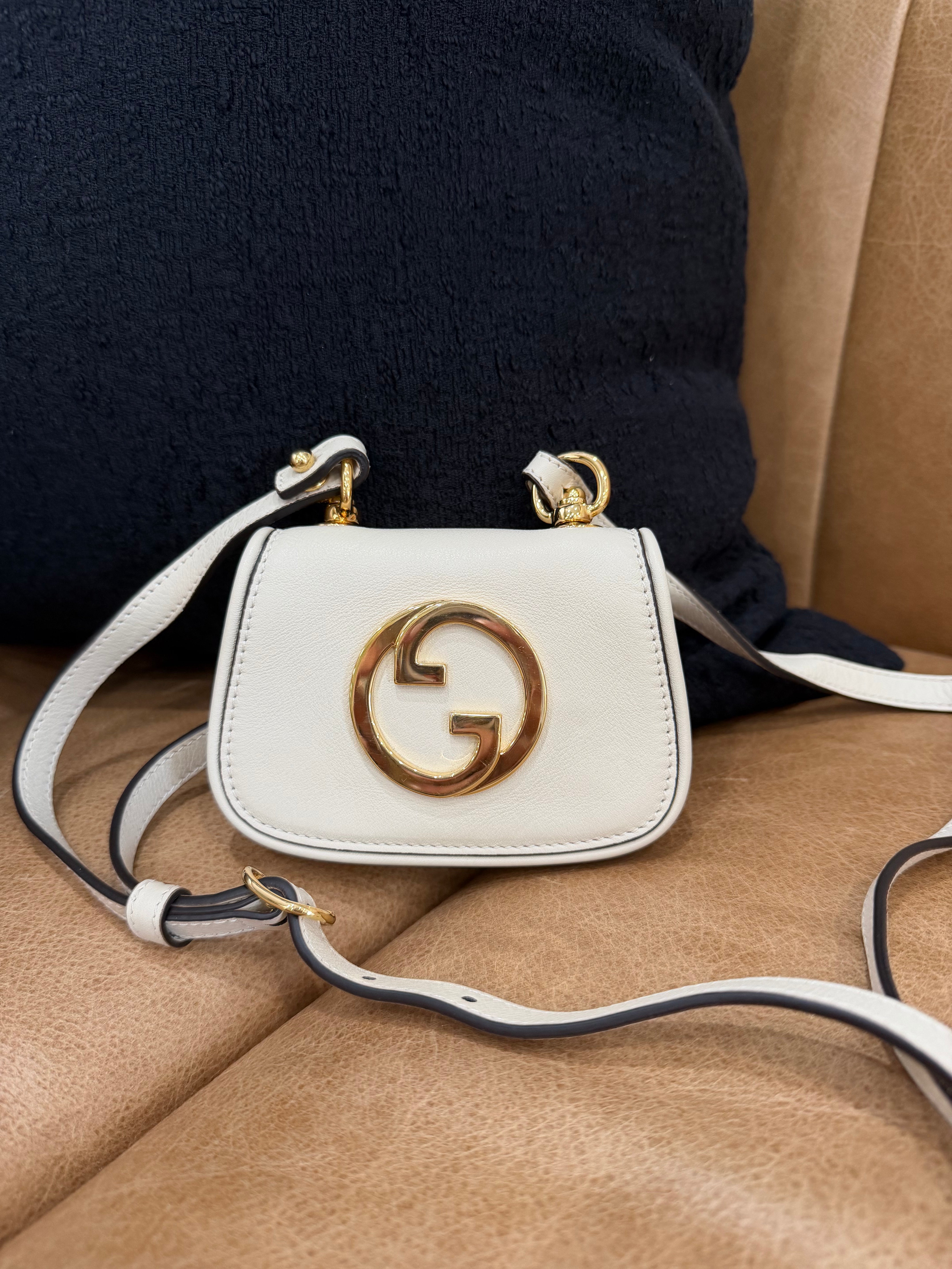Gucci Beige Leather Blondie Mini Crossbody