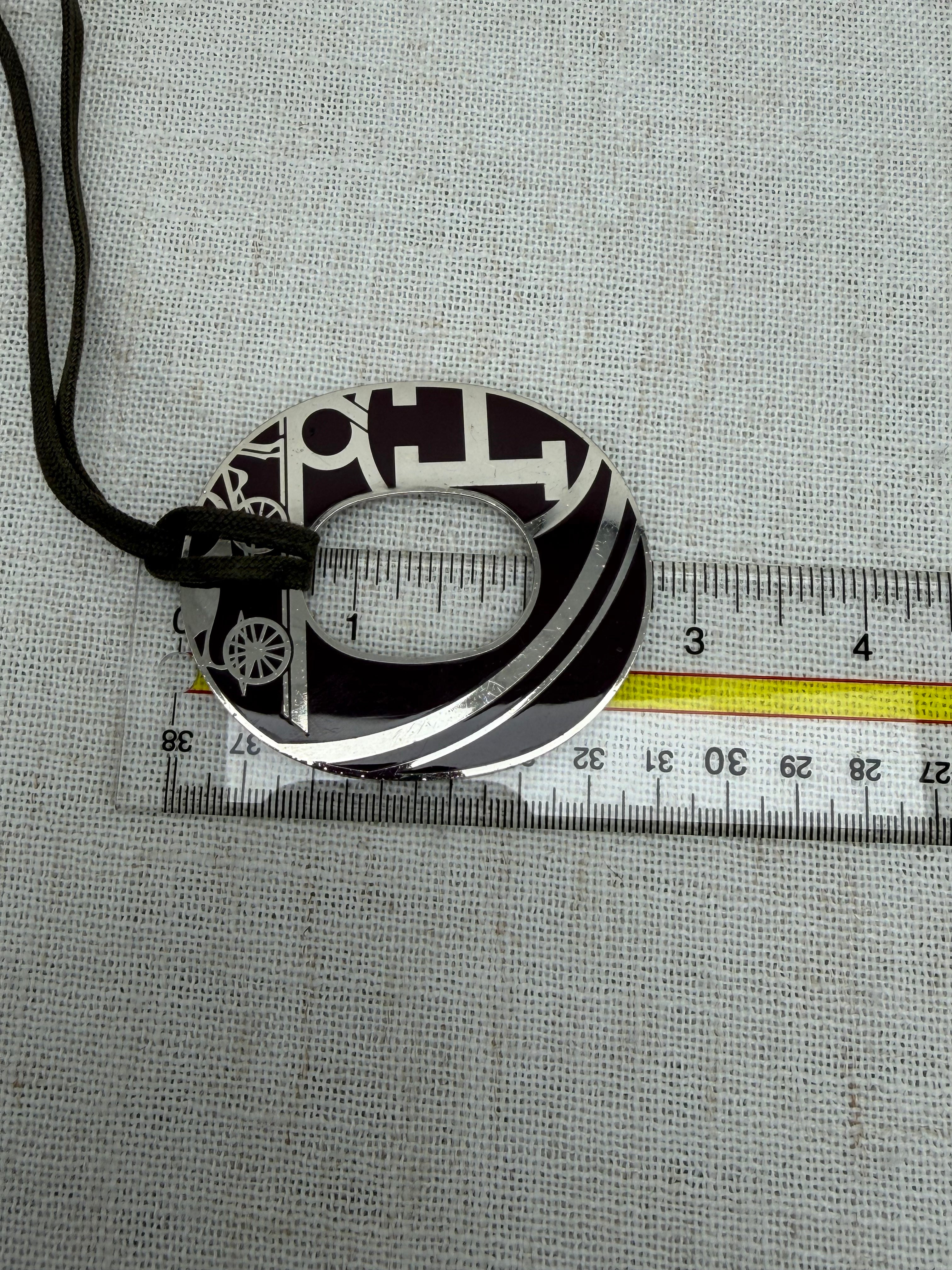 Hermes Vintage Silver Pendant Necklace