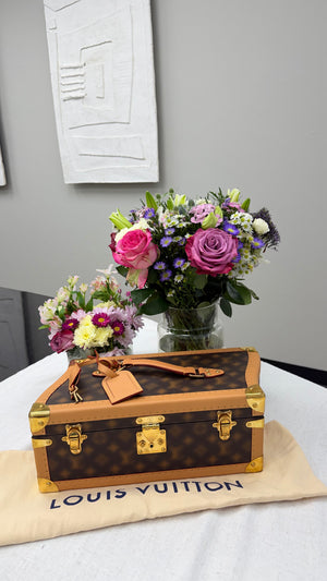*DONS DROP* LIKE NEW - Louis Vuitton Monogram Malle Fleurs Trunk