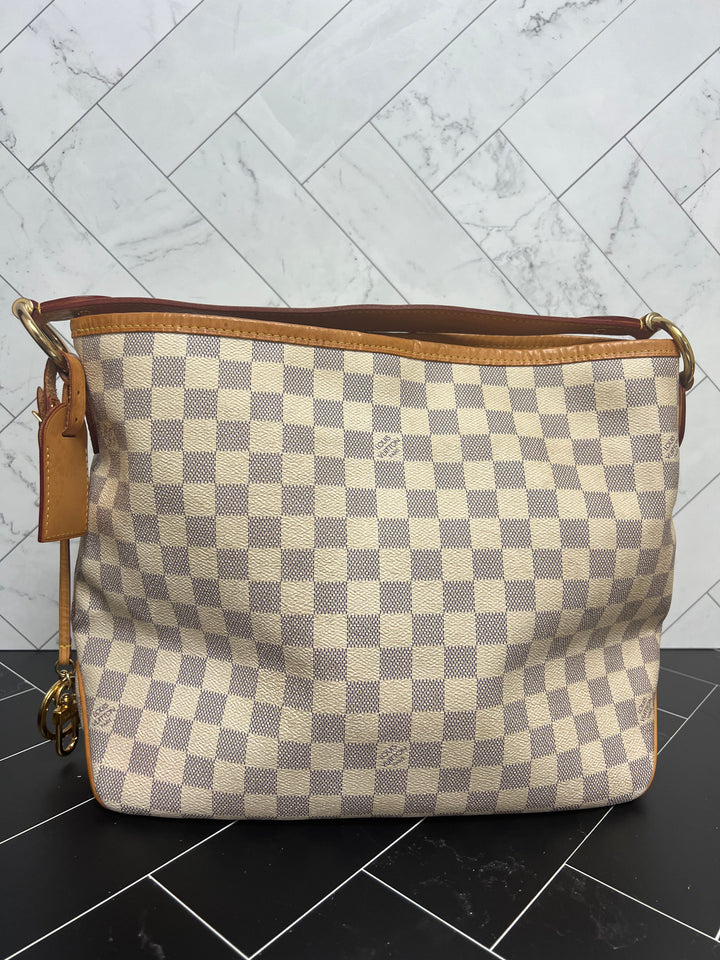 Louis Vuitton Azur Damier Delightful PM Shoulder Bag