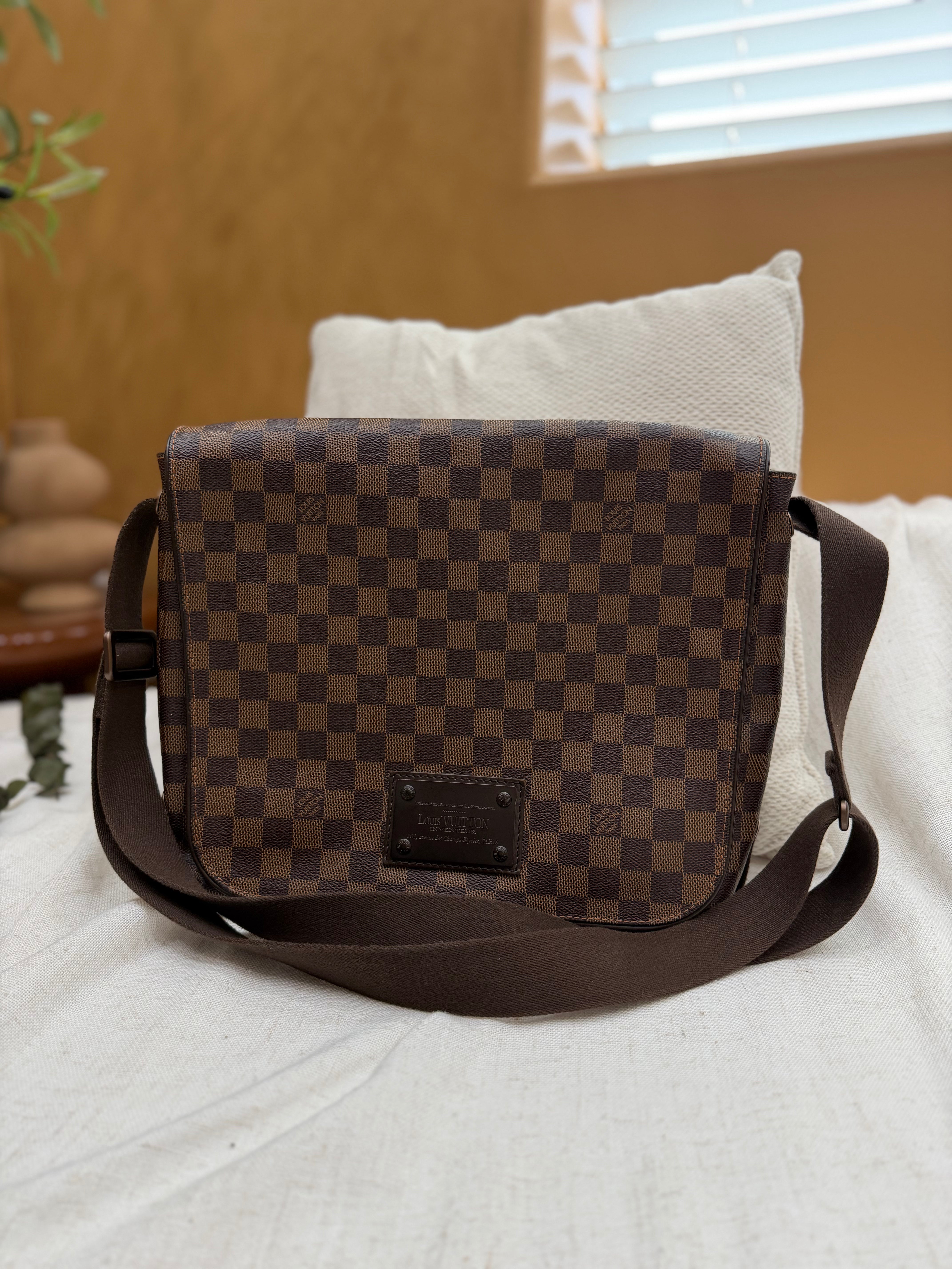 *DONS PRE-DROP* Louis Vuitton Damier Ebene Brooklyn MM Messenger Bag