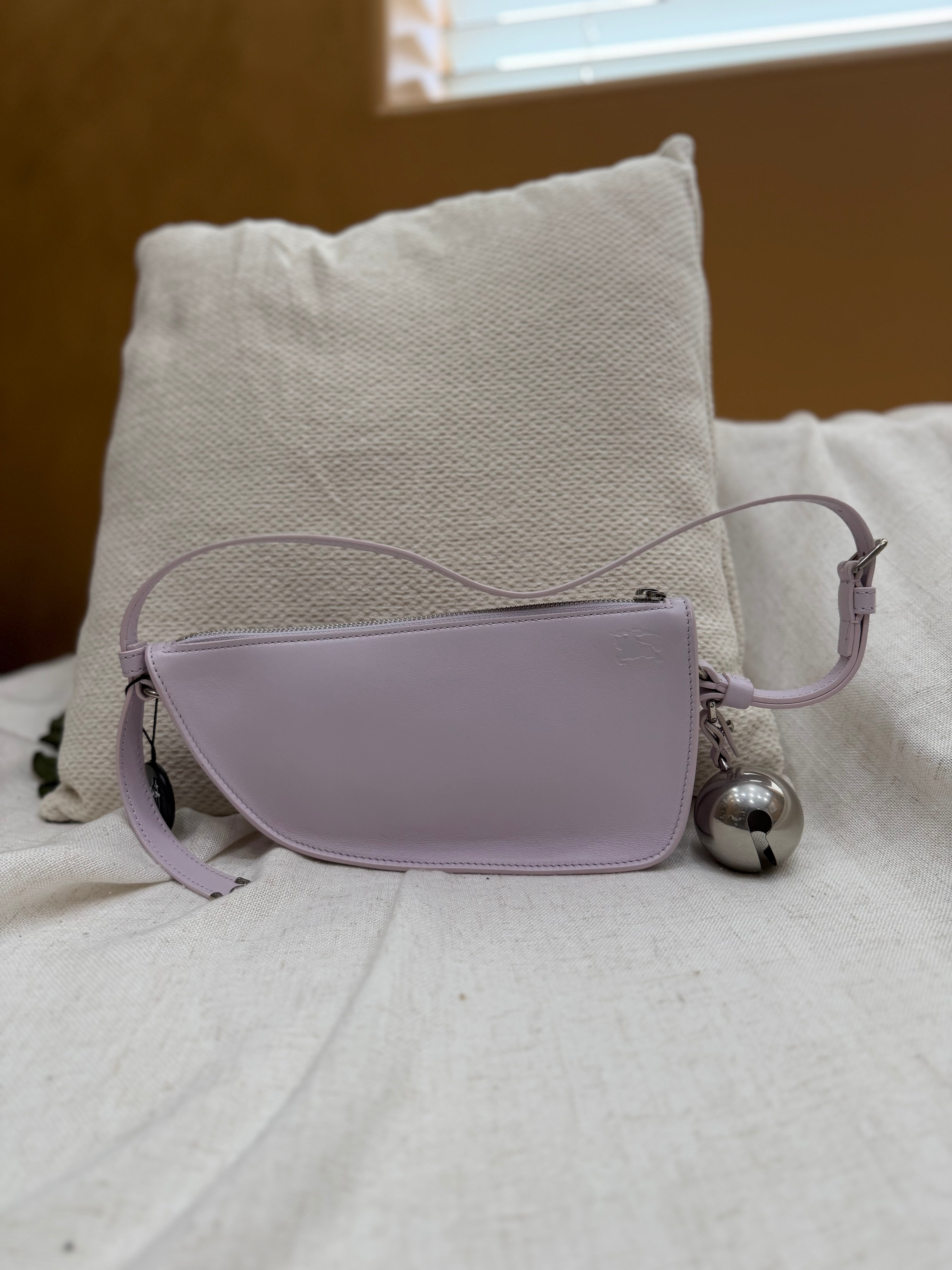 *DONS PRE-DROP* BRAND NEW- Burberry Lilac Leather Mini Shield Sling Shoulder Bag
