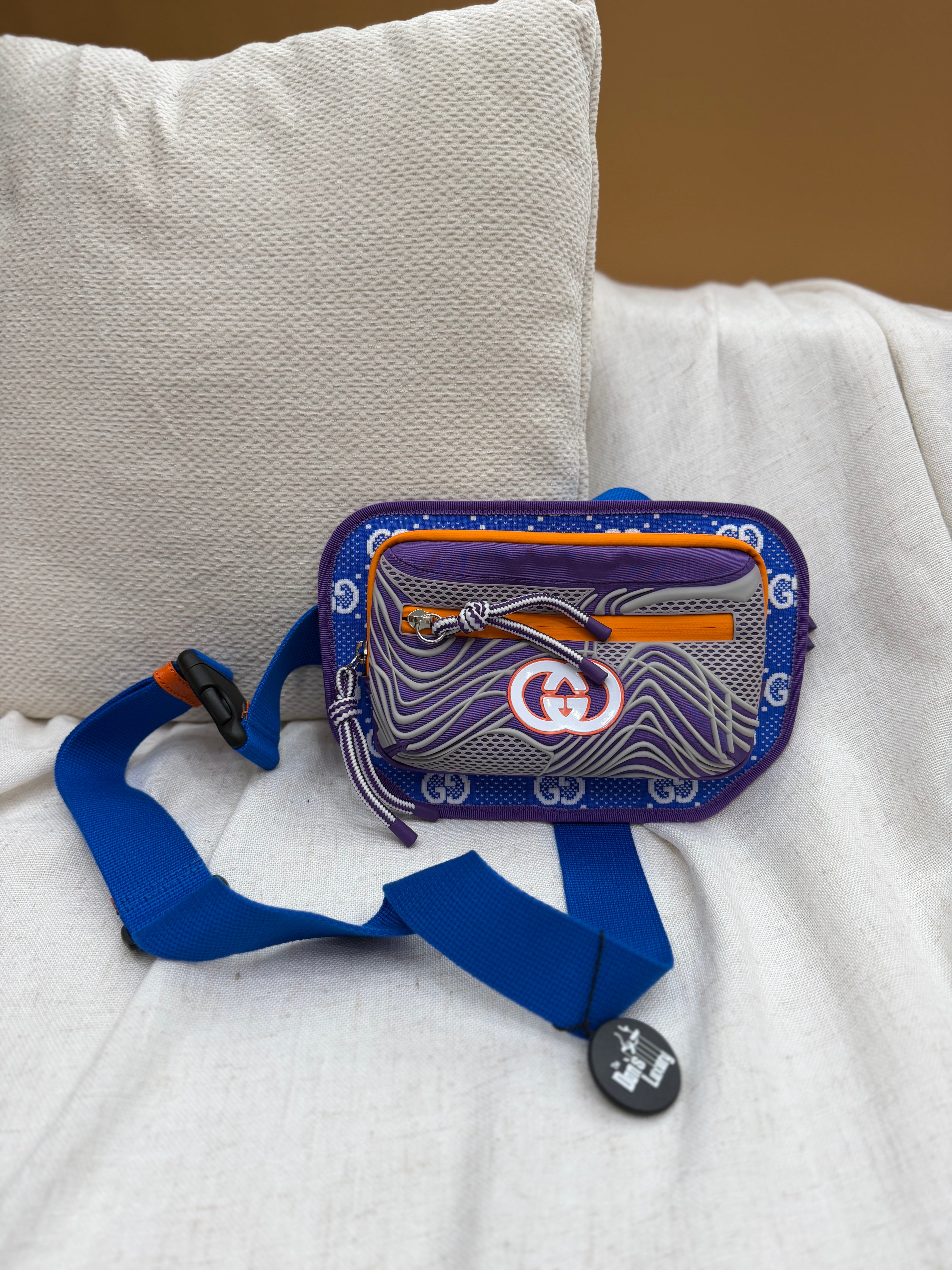 *DONS PRE-DROP* Gucci Multicolor Monogram All Over Sporty Belt Bag