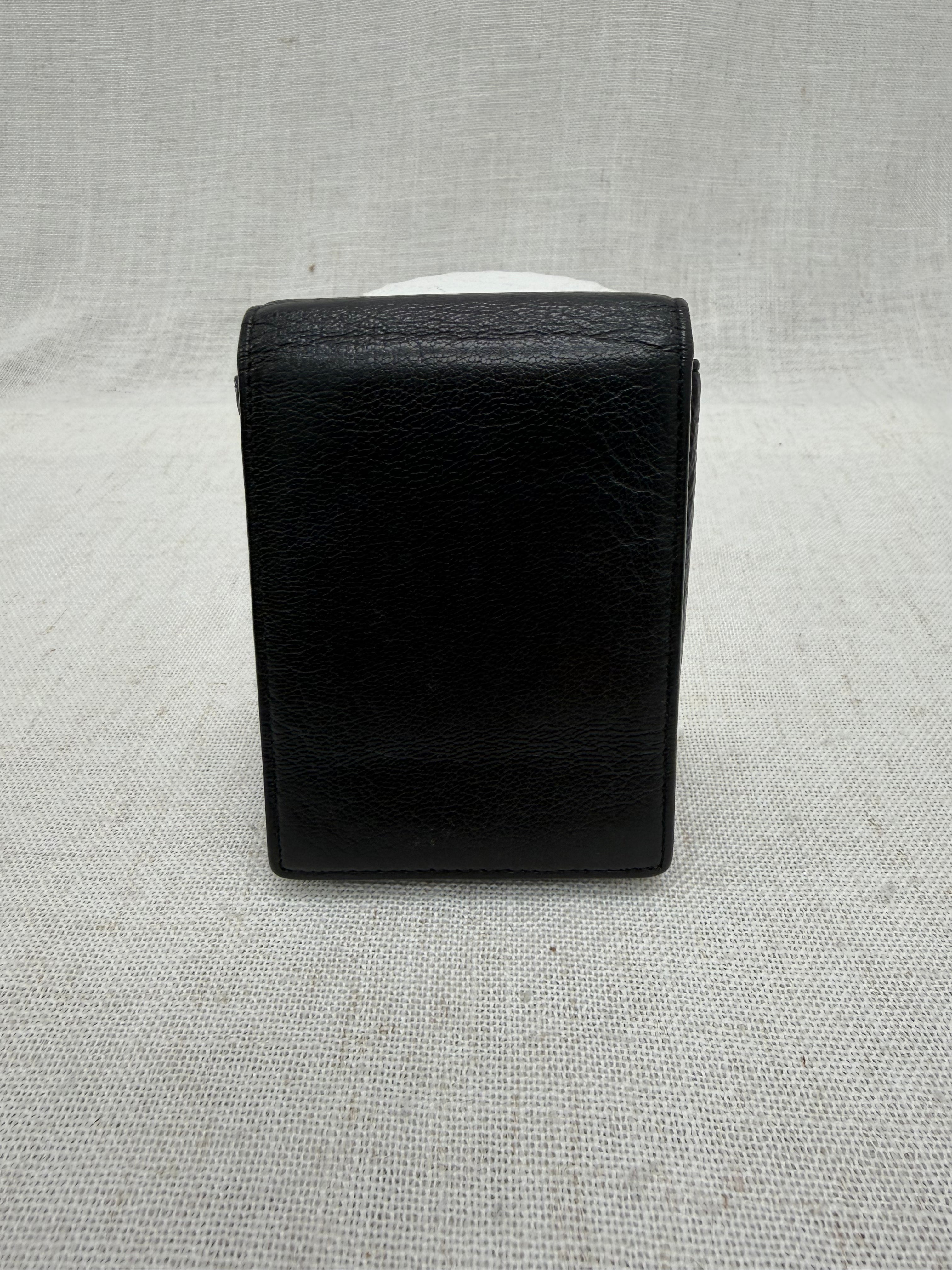Chanel Black Calfskin Leather Pouch