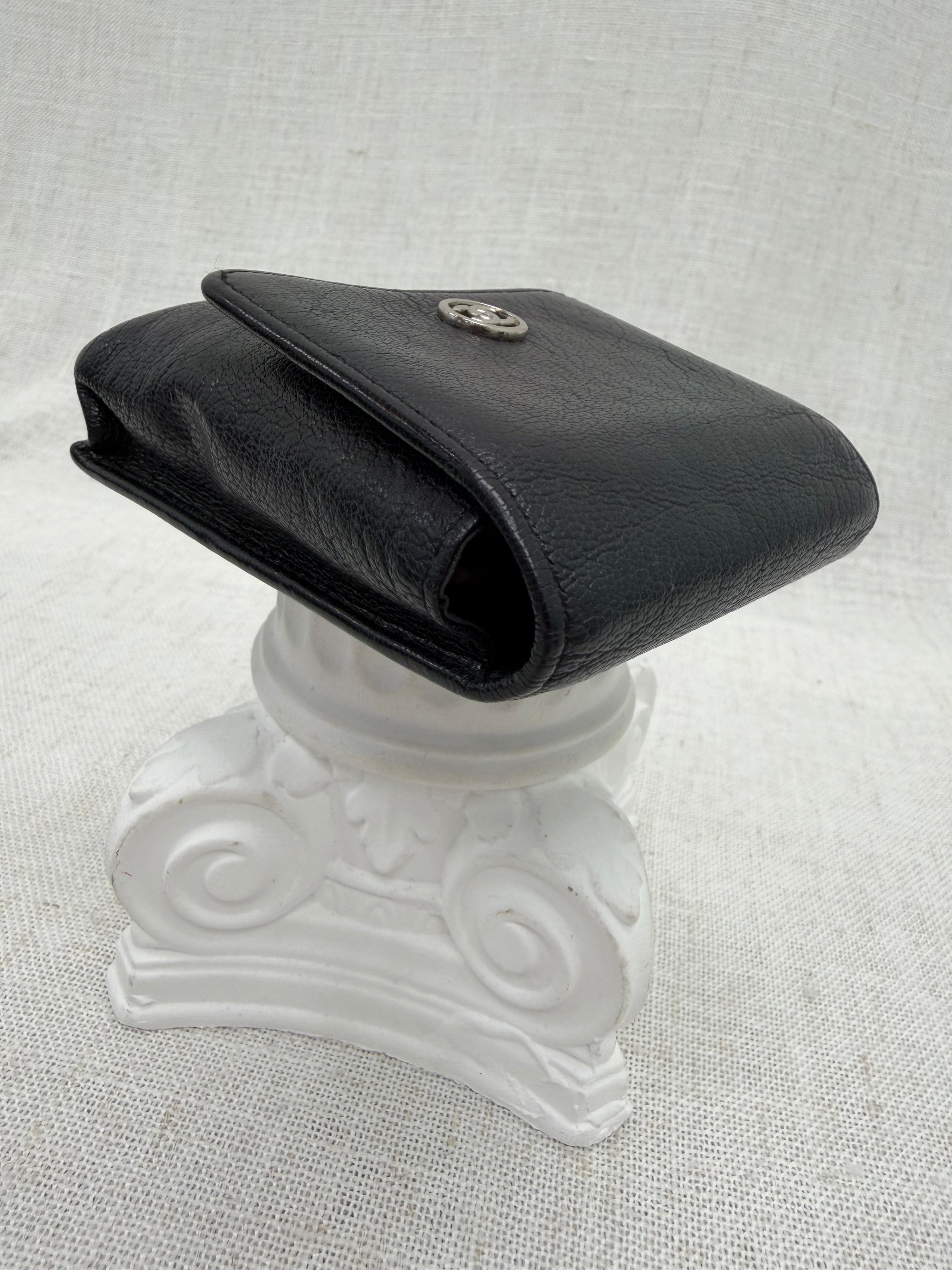Chanel Black Calfskin Leather Pouch