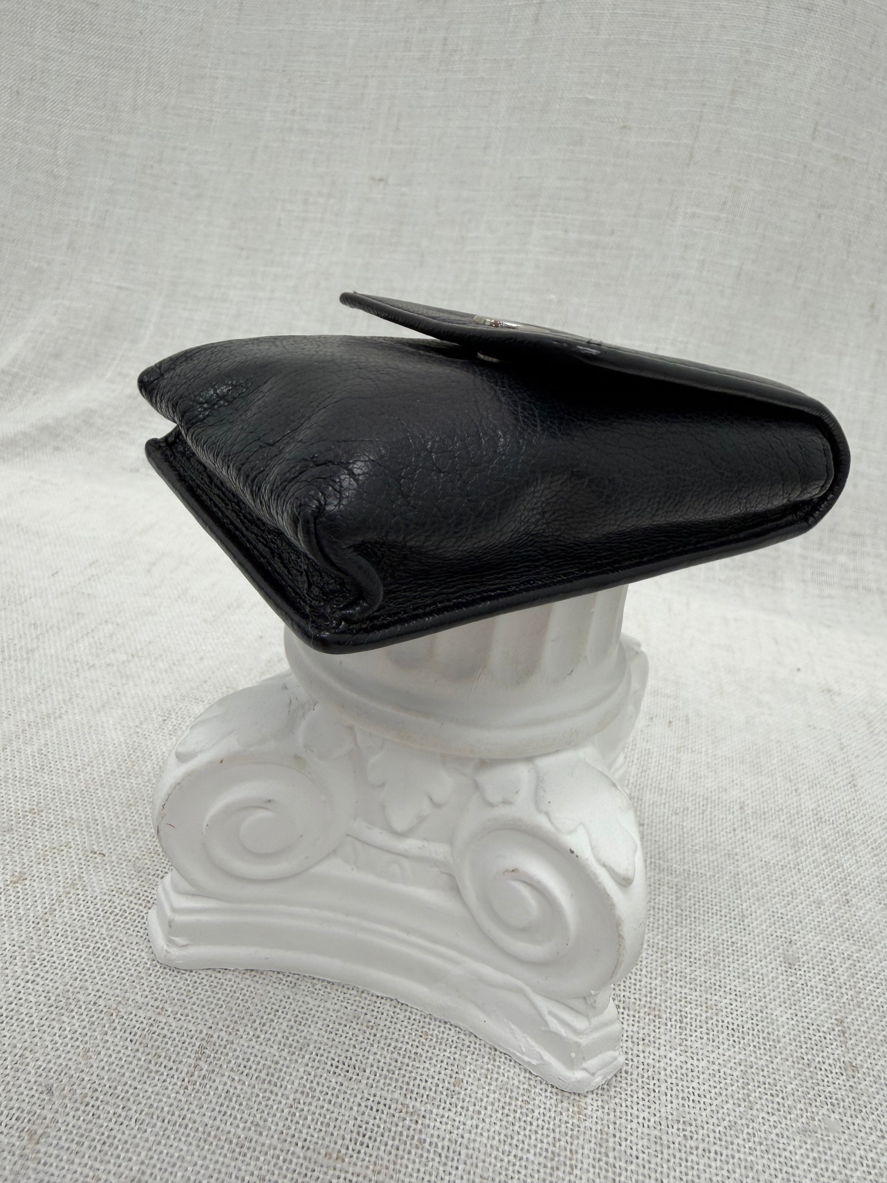 Chanel Black Calfskin Leather Pouch