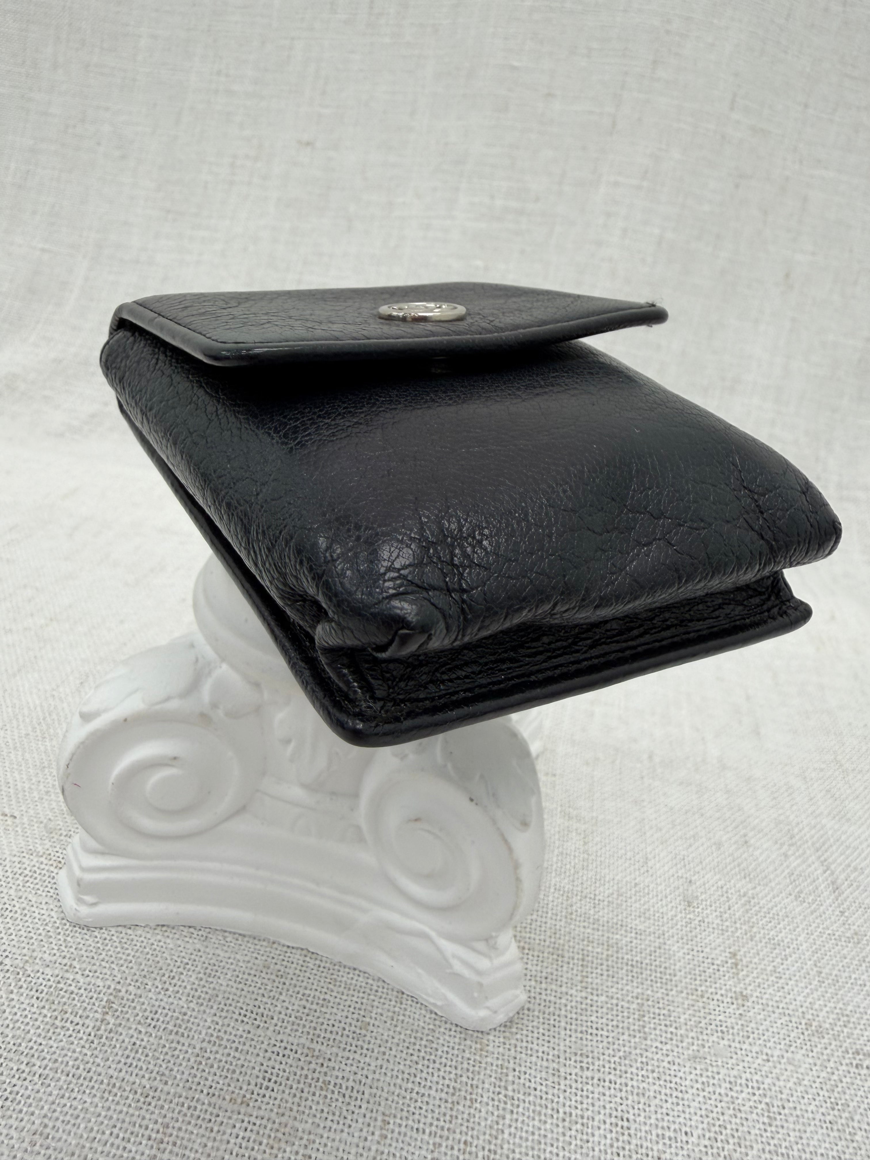 Chanel Black Calfskin Leather Pouch