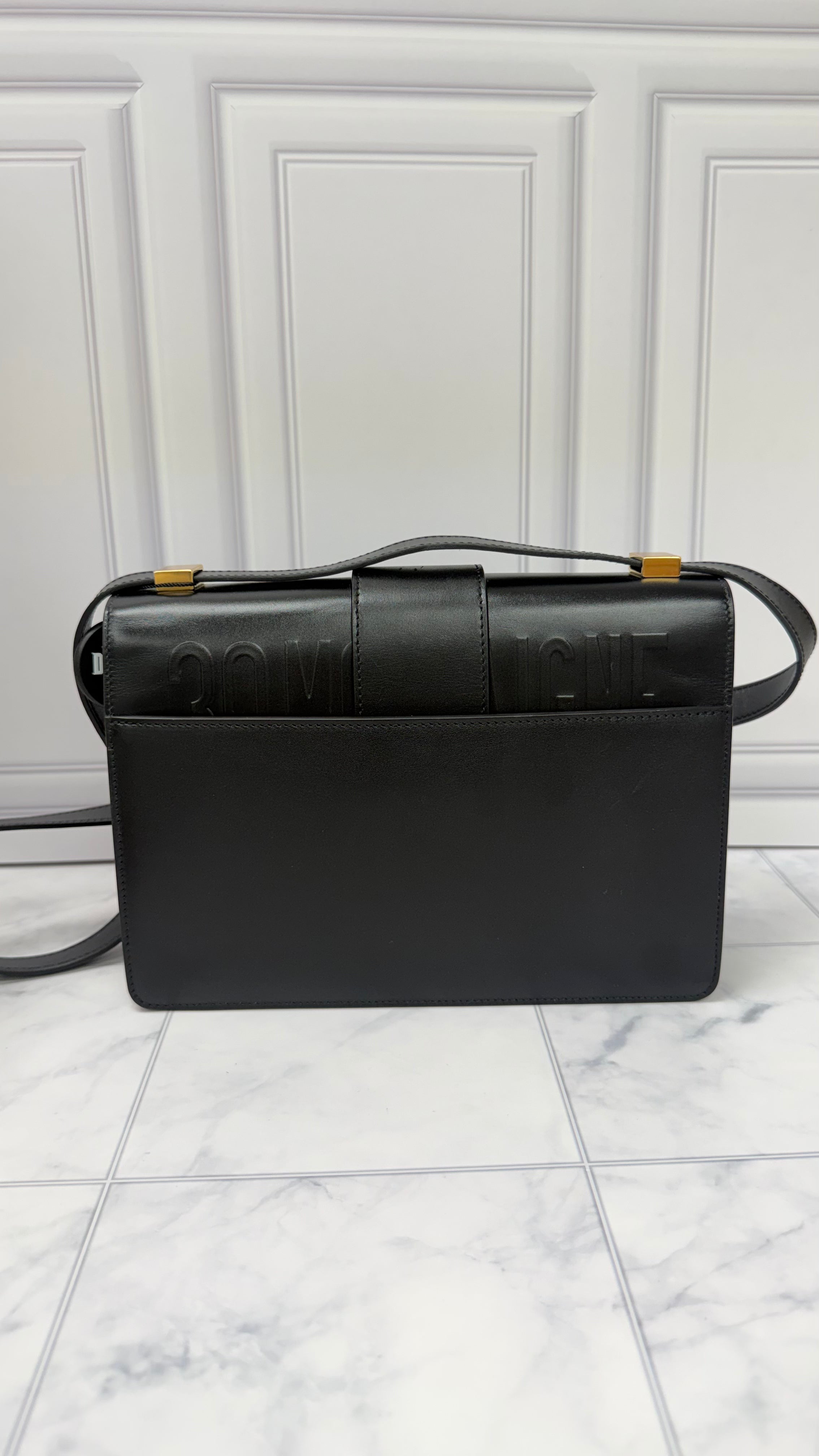 *DONS PRE DROP* Christian Dior Black Leather Dior 30 Montaigne Bag