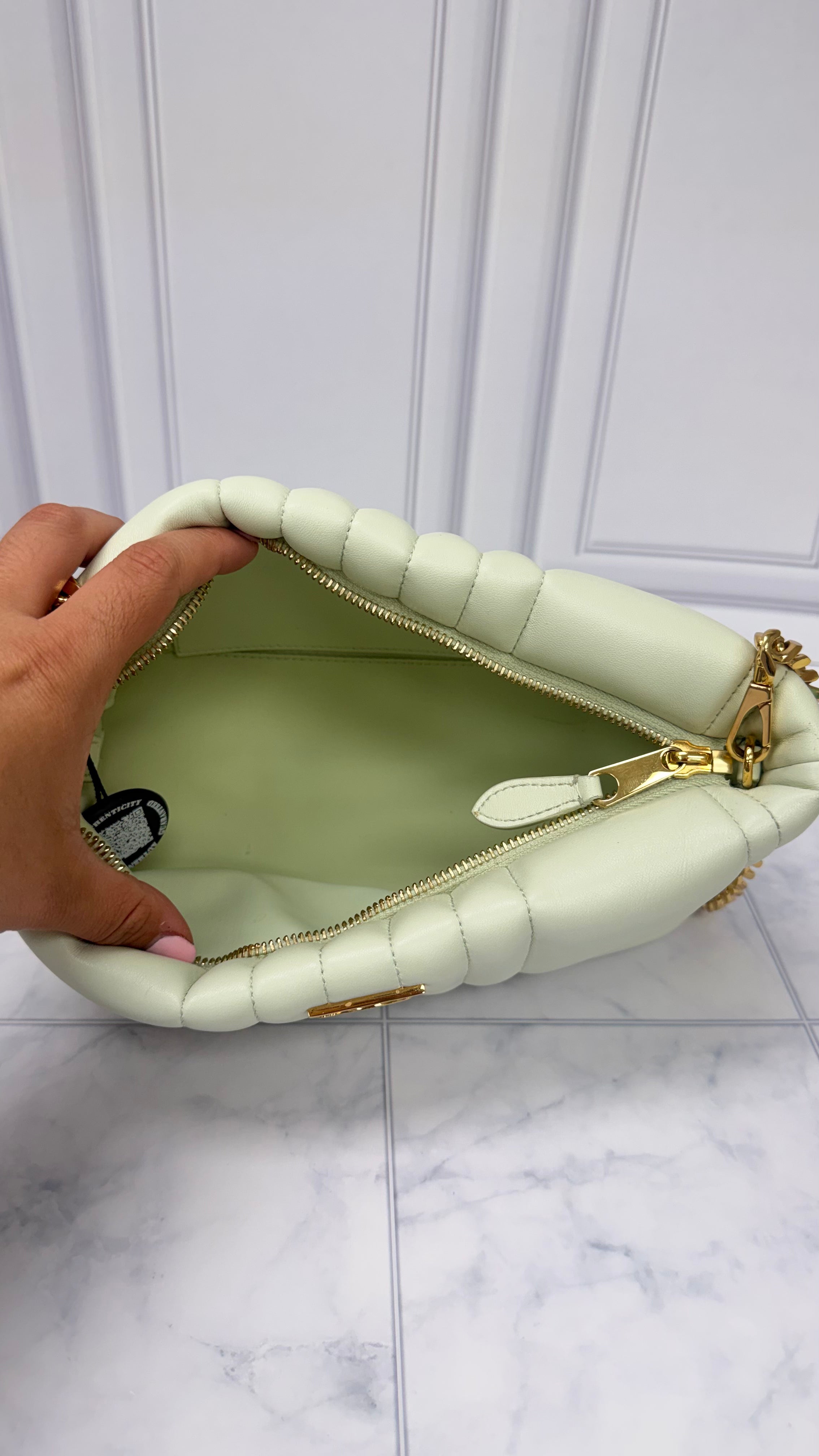*DONS DROP* Burberry Pistachio Green Quilted Lambskin Small Lola Shoulder Bag