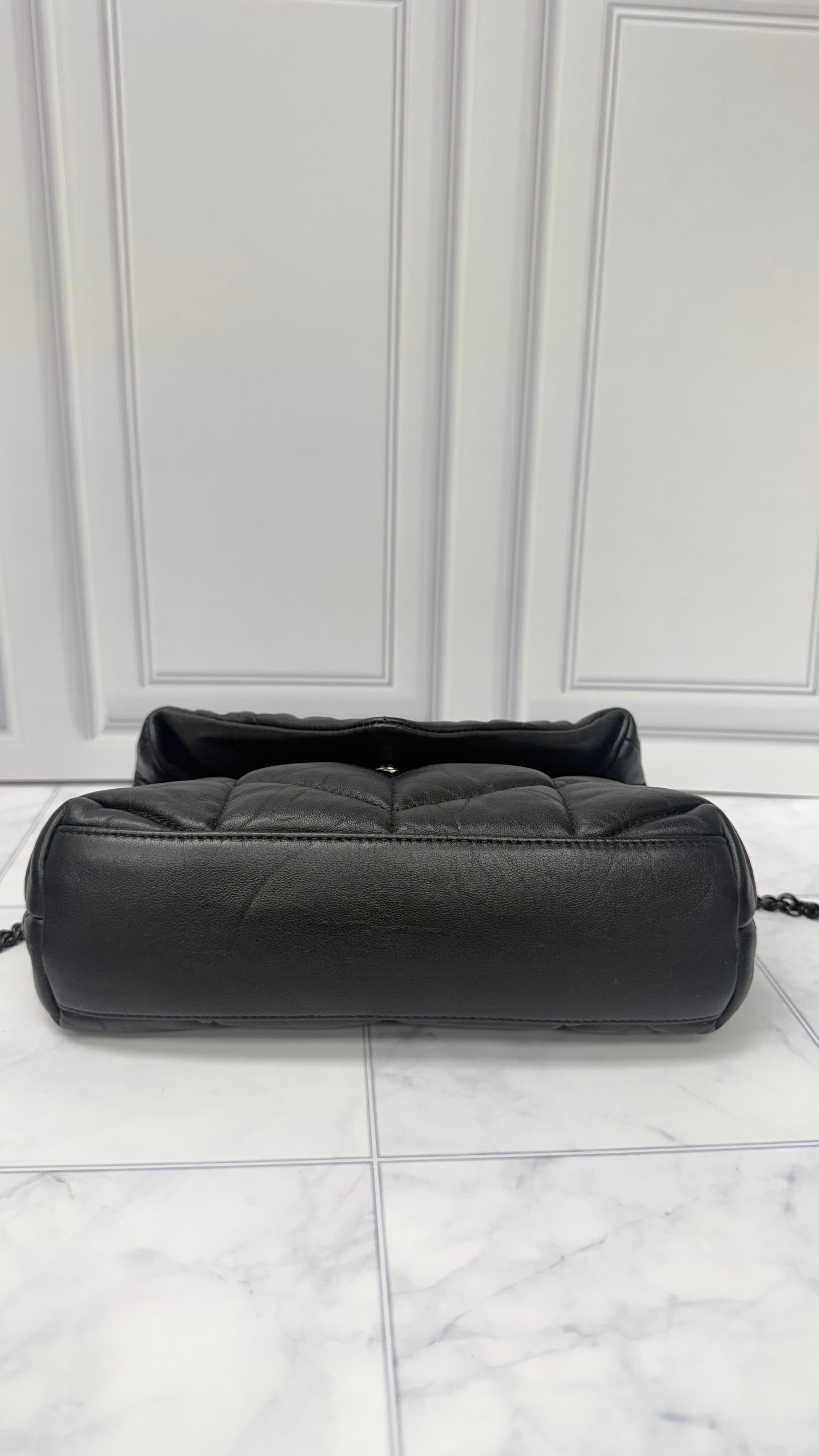 *DONS DROP* Saint Laurent YSL Black Quilted Lambskin Leather Toy Puffer Shoulder Bag